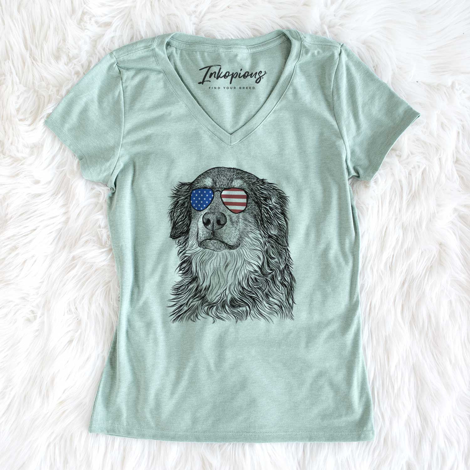 USA Ranger the Mixed Breed - Women's Perfect V-neck Shirt