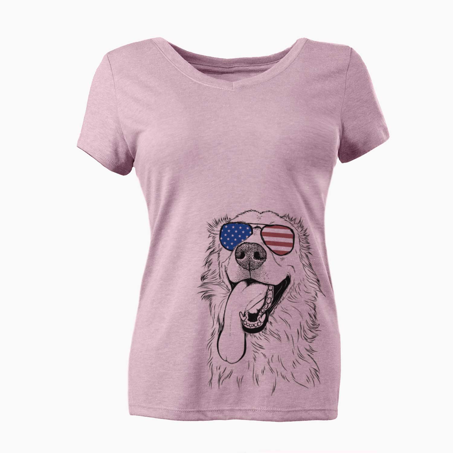 USA Ranger the Mixed Breed - Women's Perfect V-neck Shirt