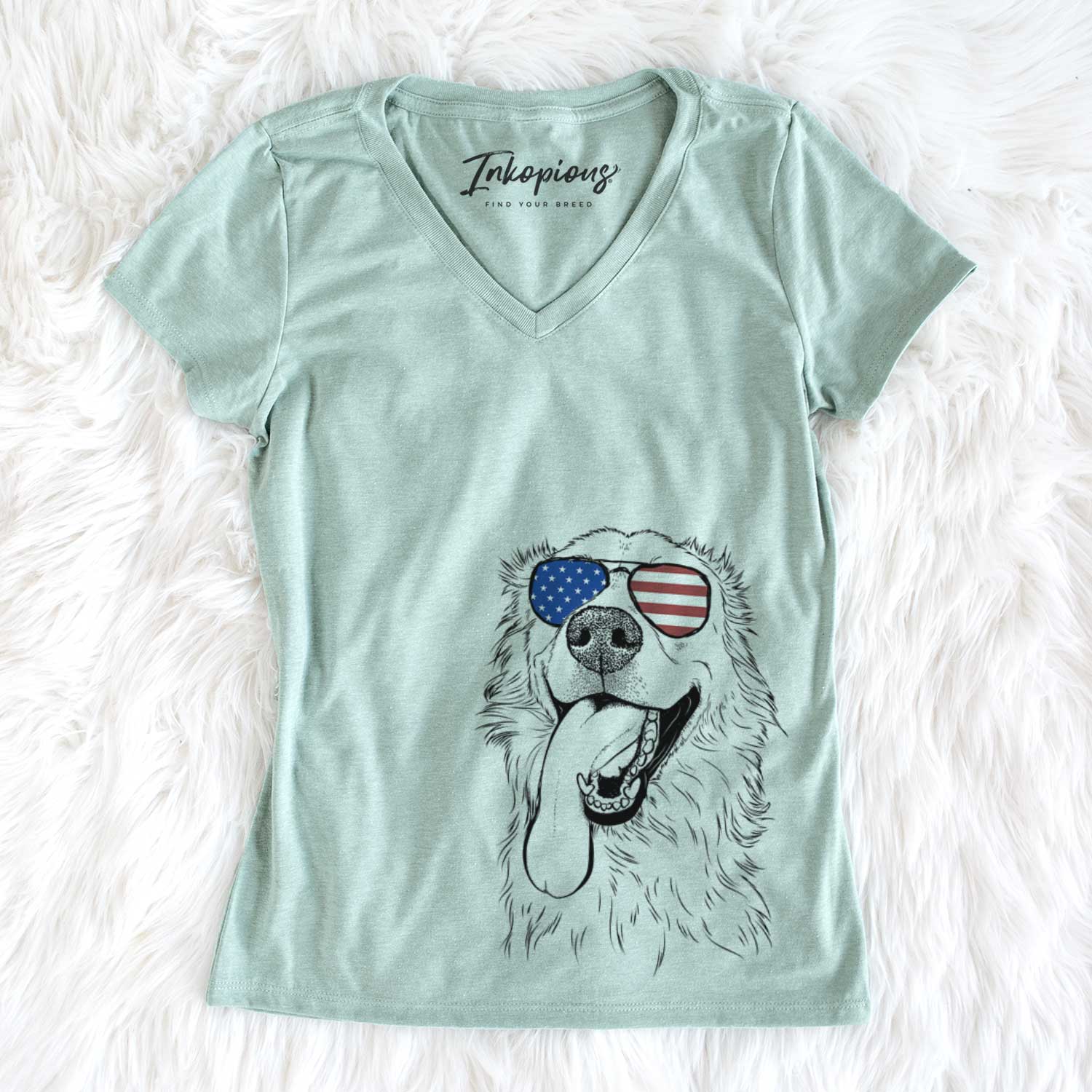 USA Ranger the Mixed Breed - Women's Perfect V-neck Shirt