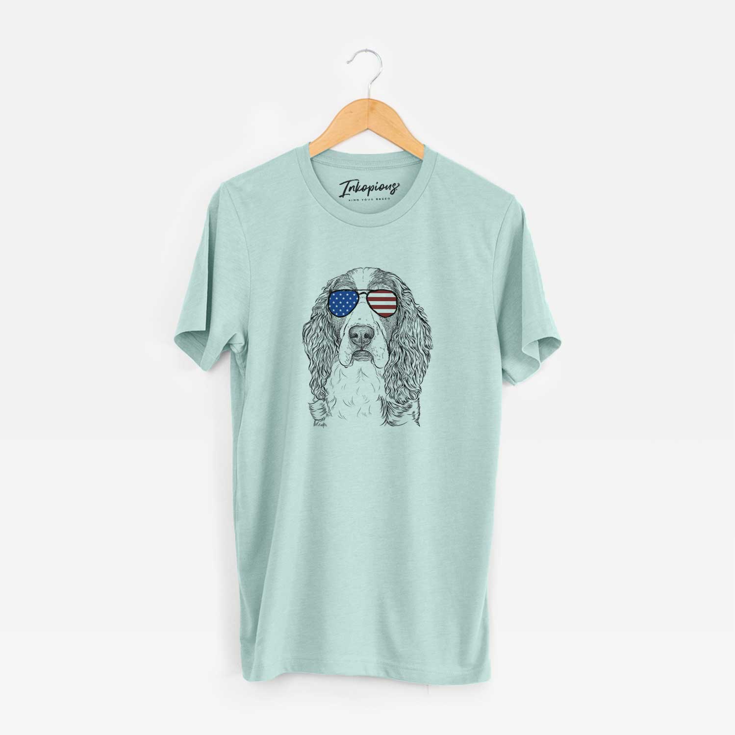 USA Red the English Springer Spaniel - Unisex Crewneck