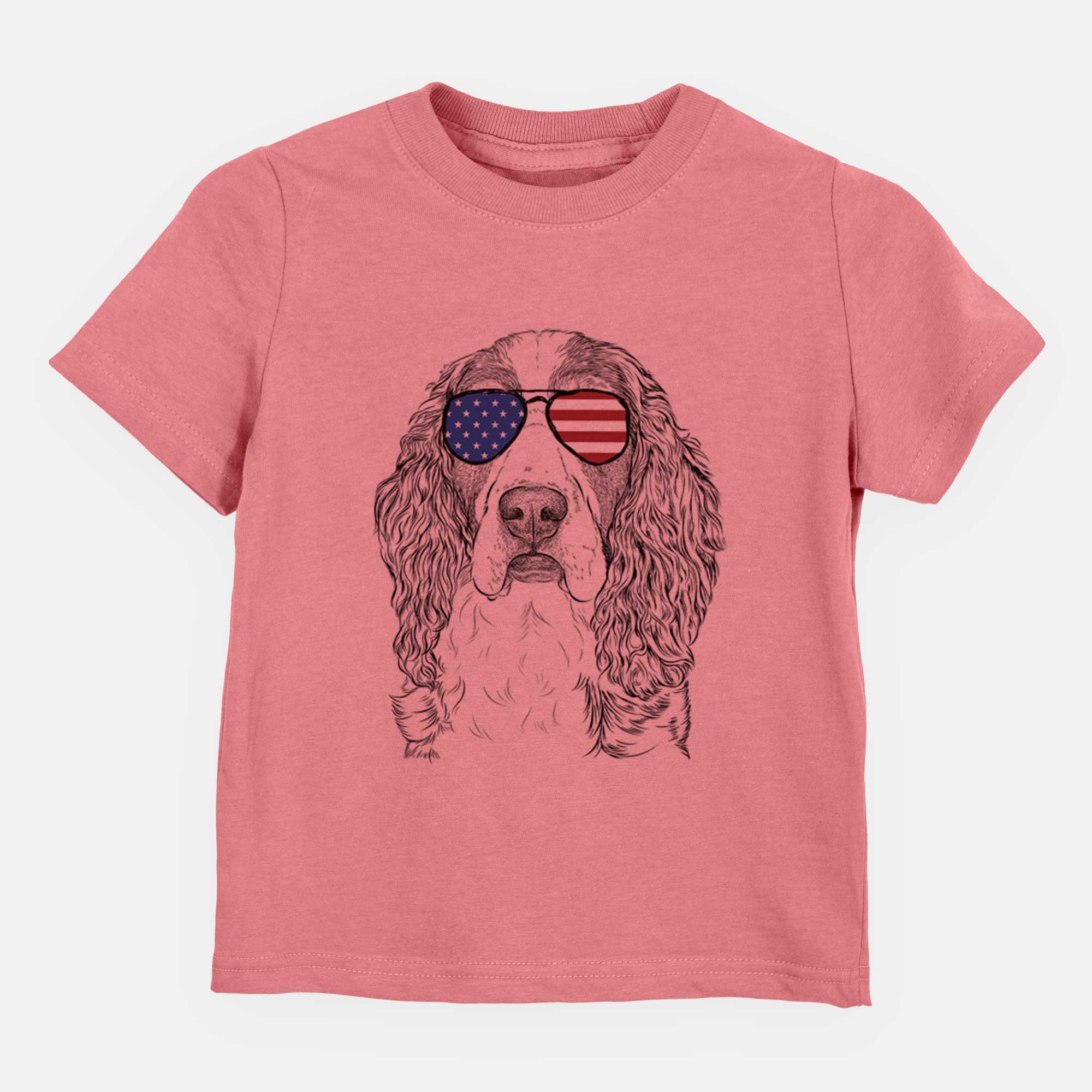 USA Red the English Springer Spaniel - Kids/Youth/Toddler Shirt