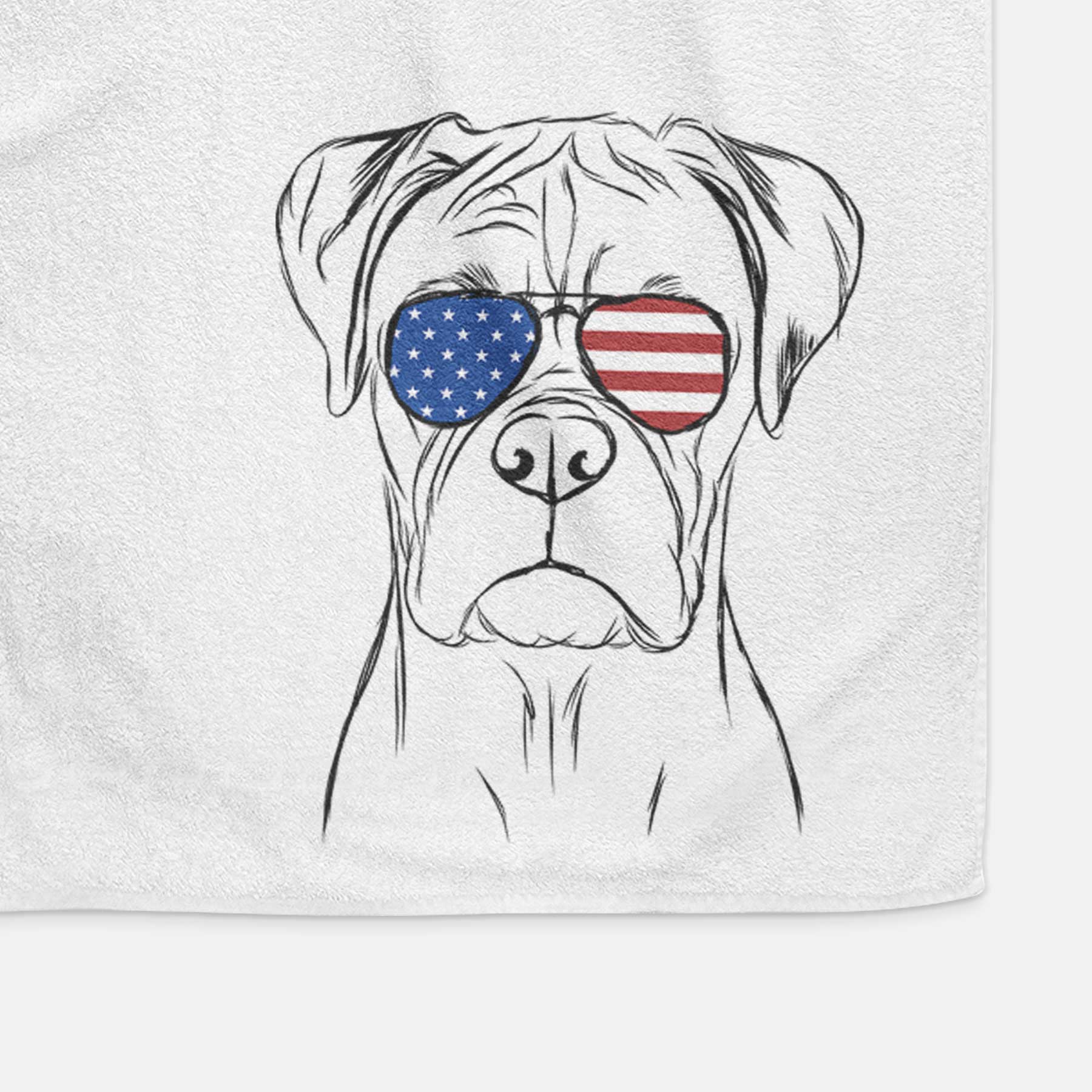 Reese the Boxer Decorative Hand Towel