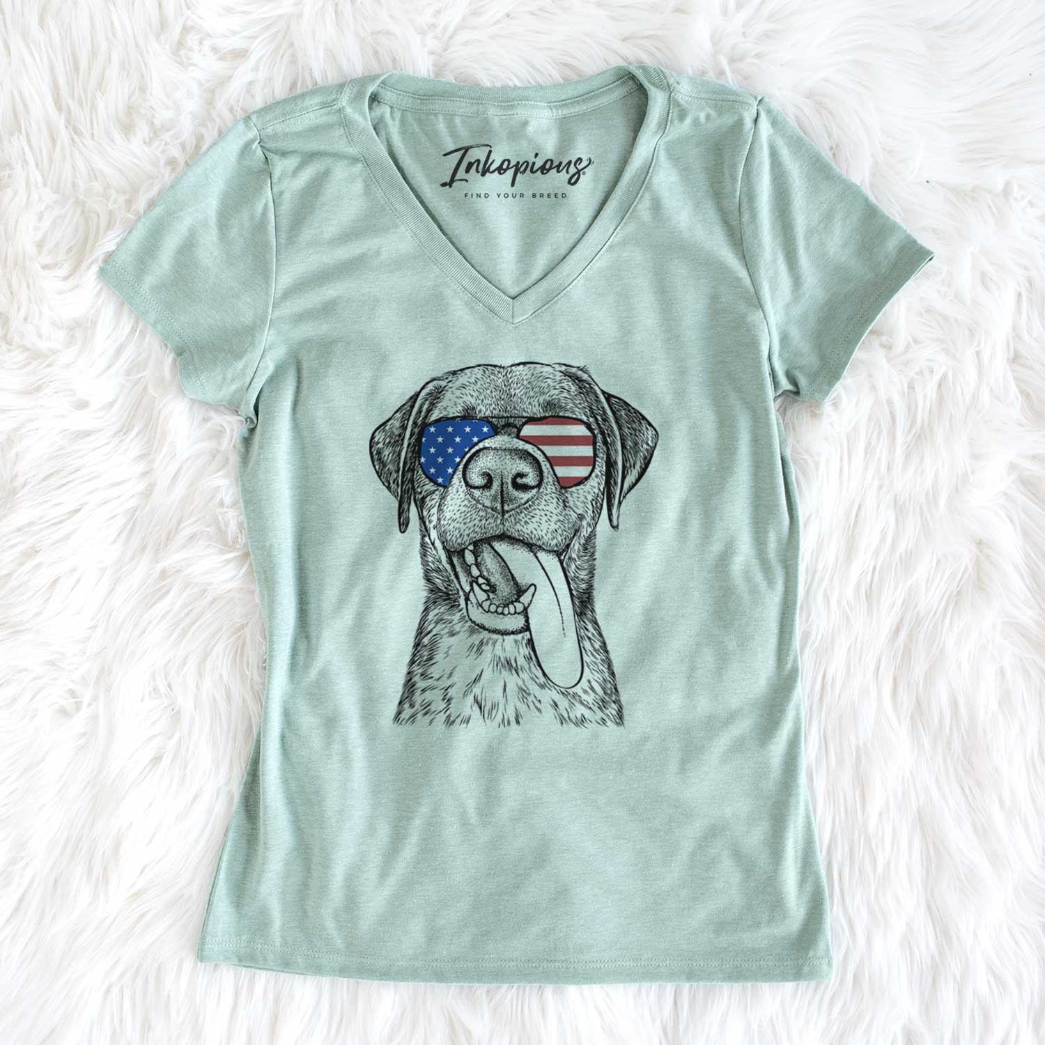 USA Reese the Mixed Breed - Women's Perfect V-neck Shirt