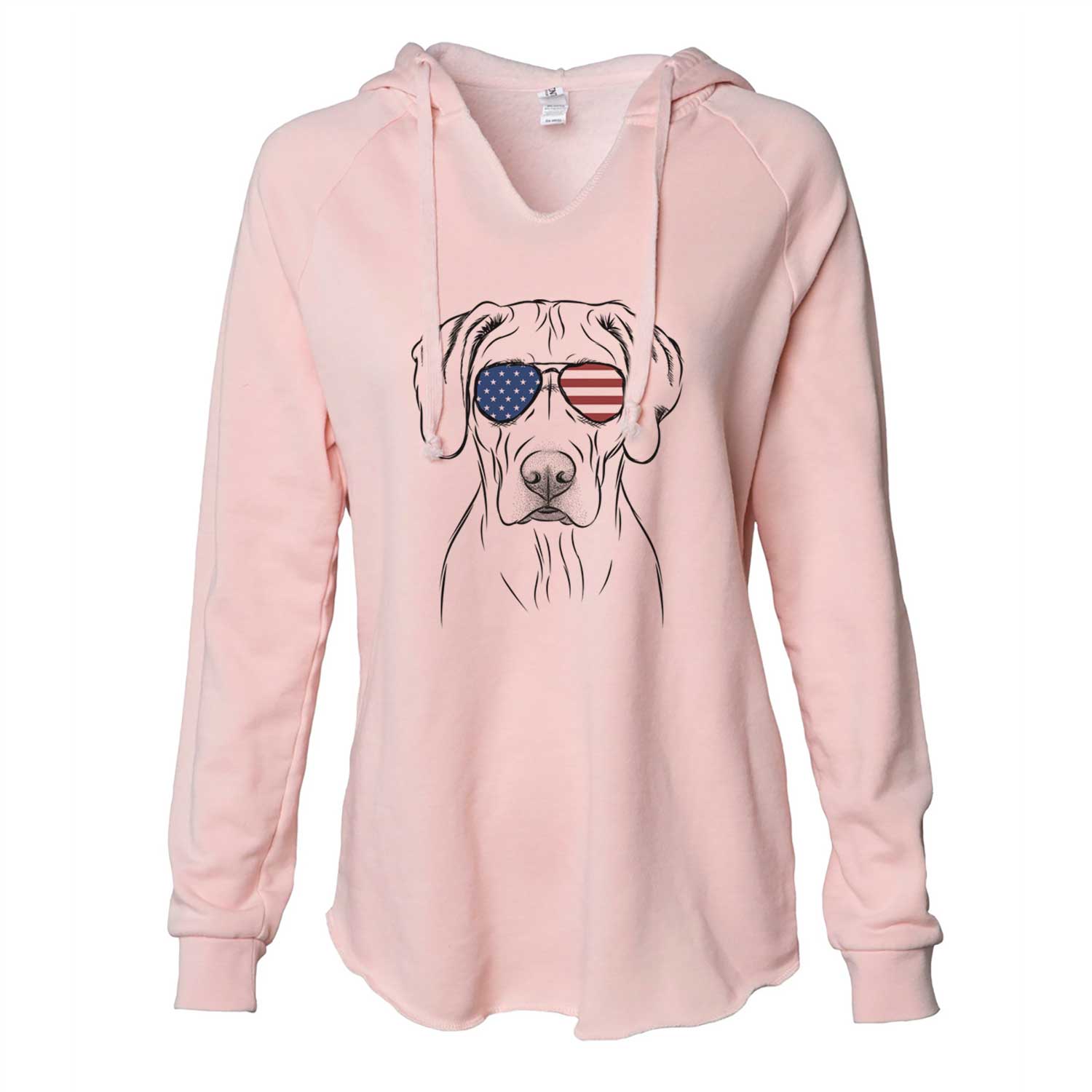 USA Reid the Rhodesian Ridgeback - Cali Wave Hooded Sweatshirt