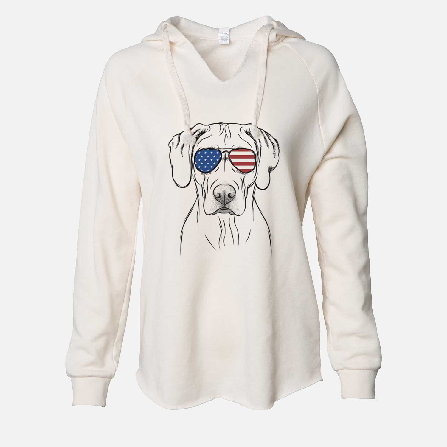 USA Reid the Rhodesian Ridgeback - Cali Wave Hooded Sweatshirt