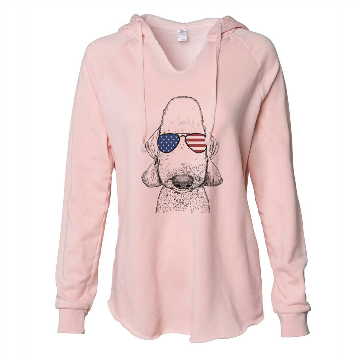 USA Remington the Bedlington Terrier - Cali Wave Hooded Sweatshirt