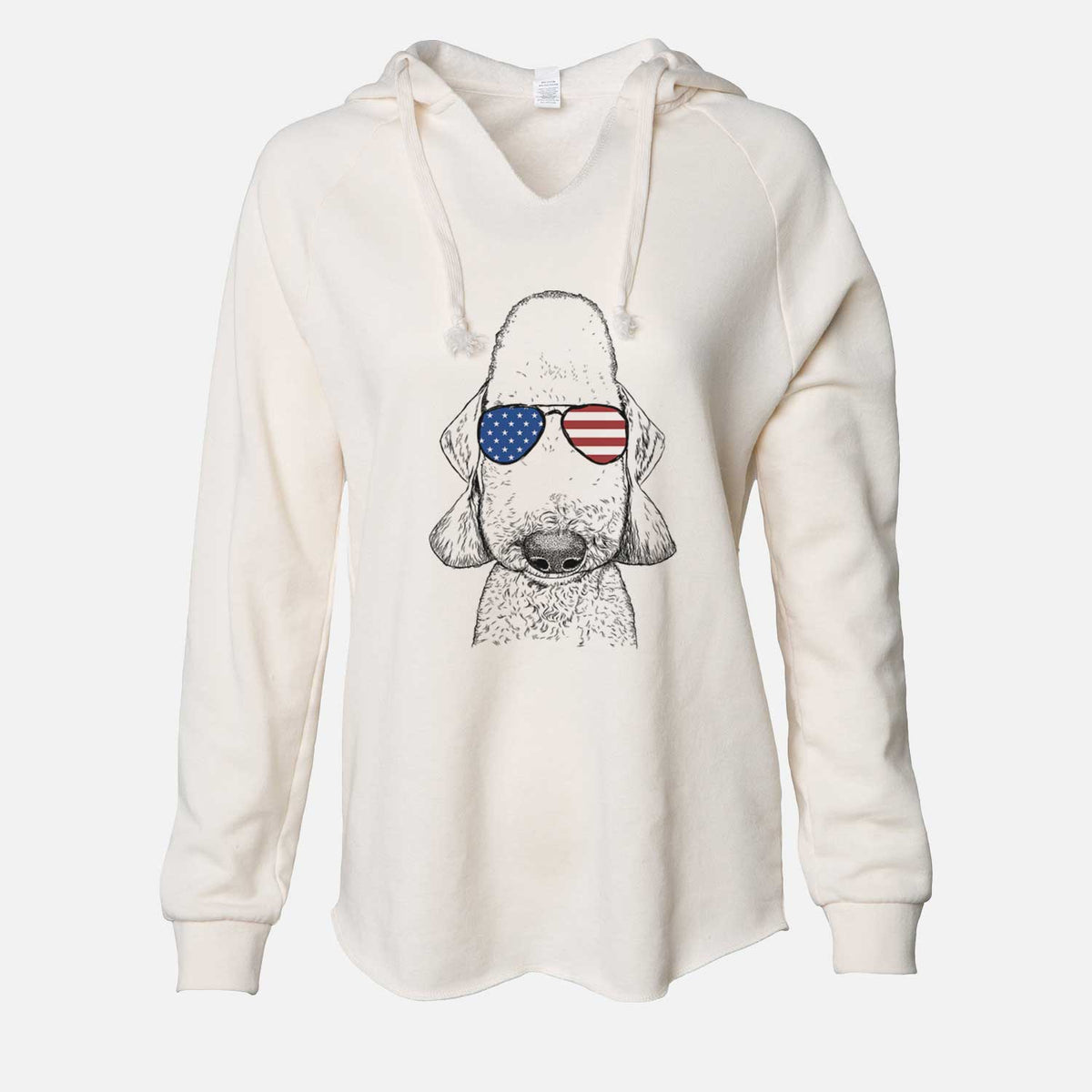 USA Remington the Bedlington Terrier - Cali Wave Hooded Sweatshirt