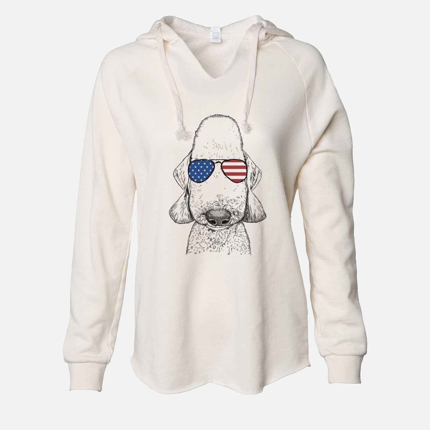 USA Remington the Bedlington Terrier - Cali Wave Hooded Sweatshirt