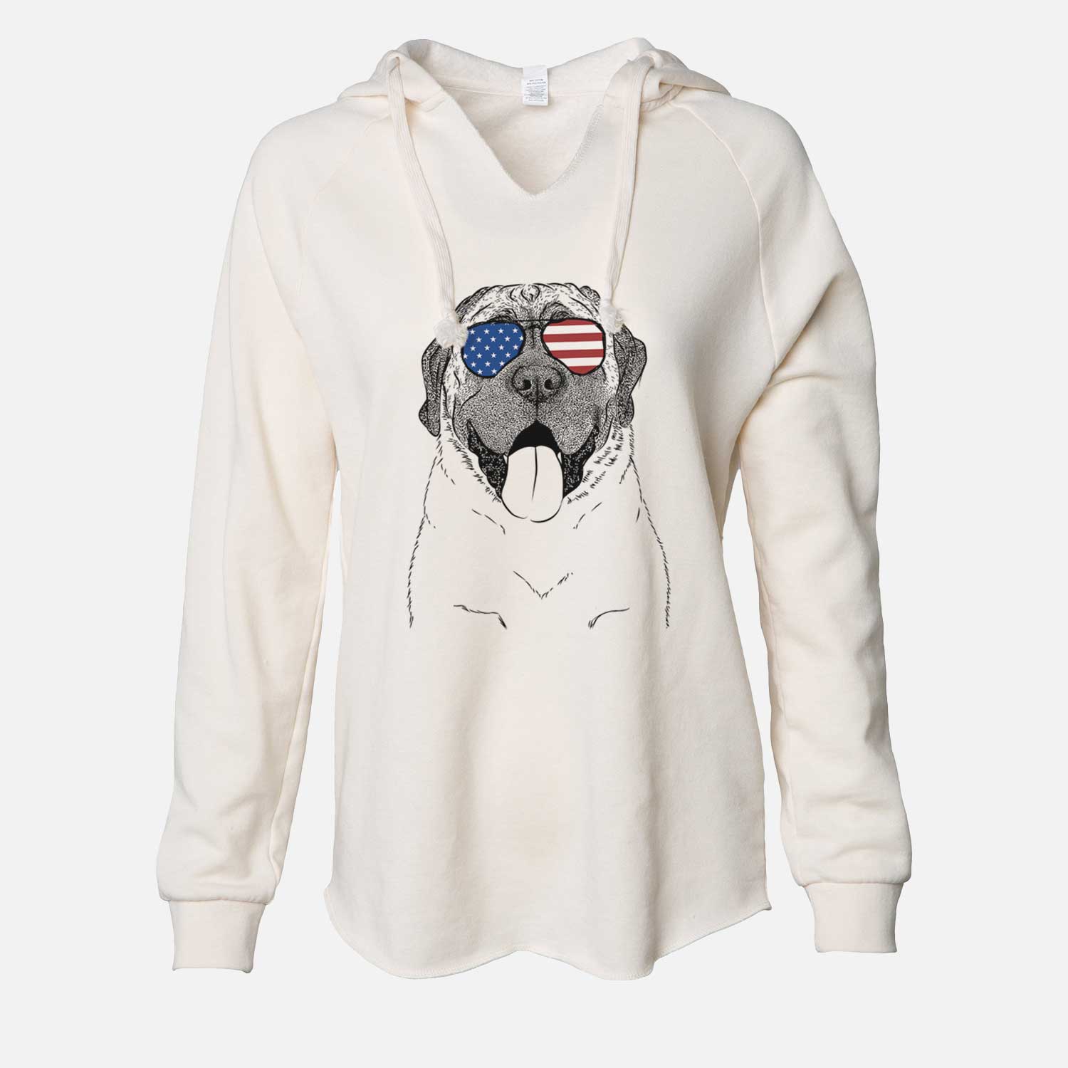 USA Remmie the English Mastiff - Cali Wave Hooded Sweatshirt