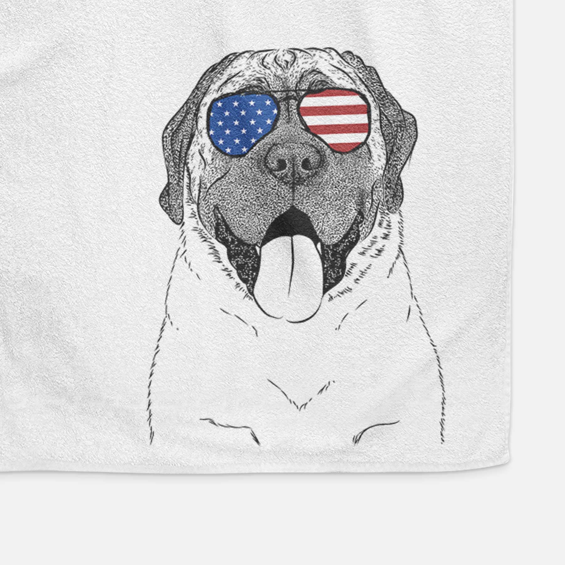 Remmie the English Mastiff Decorative Hand Towel