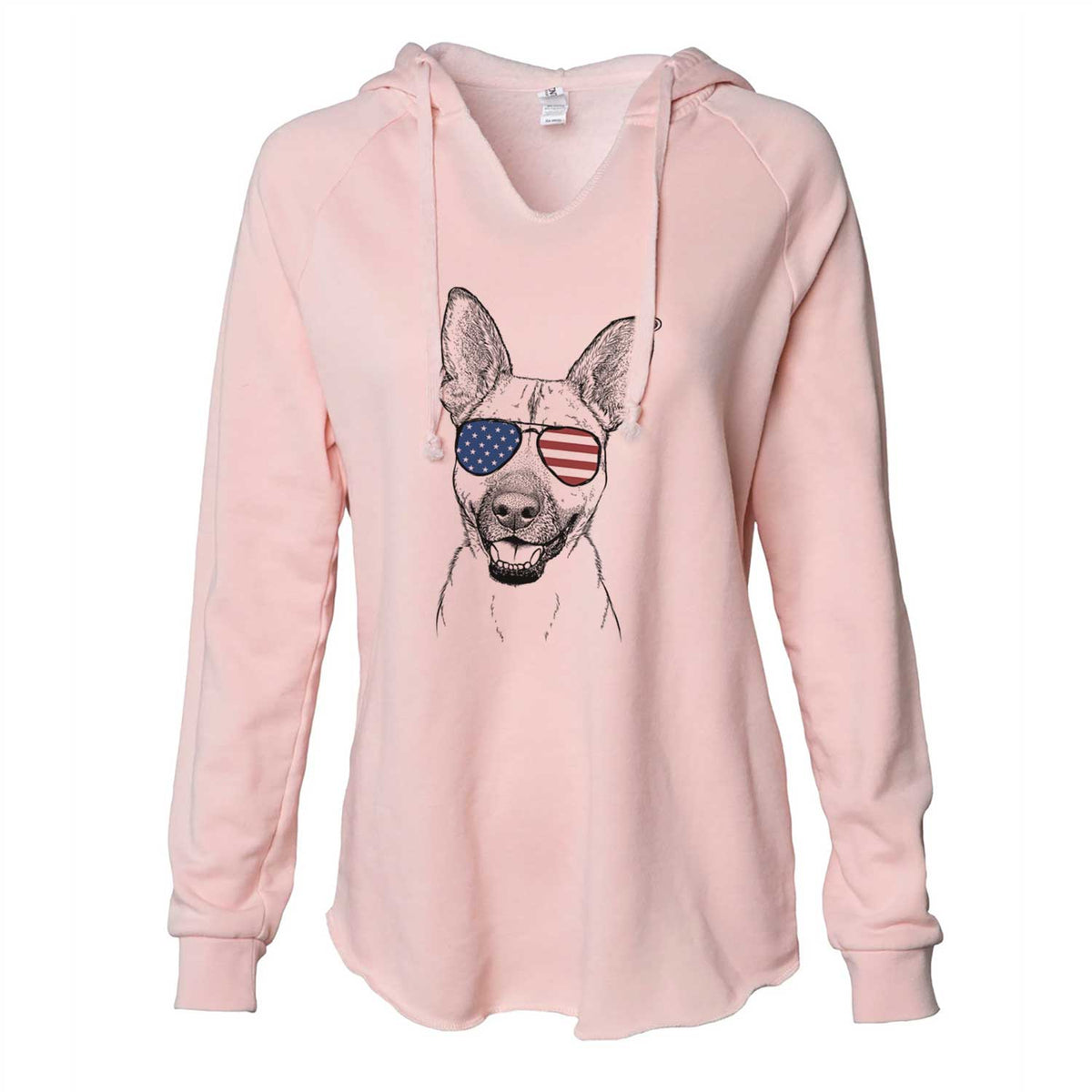 USA Remus the German Shepherd Mix - Cali Wave Hooded Sweatshirt