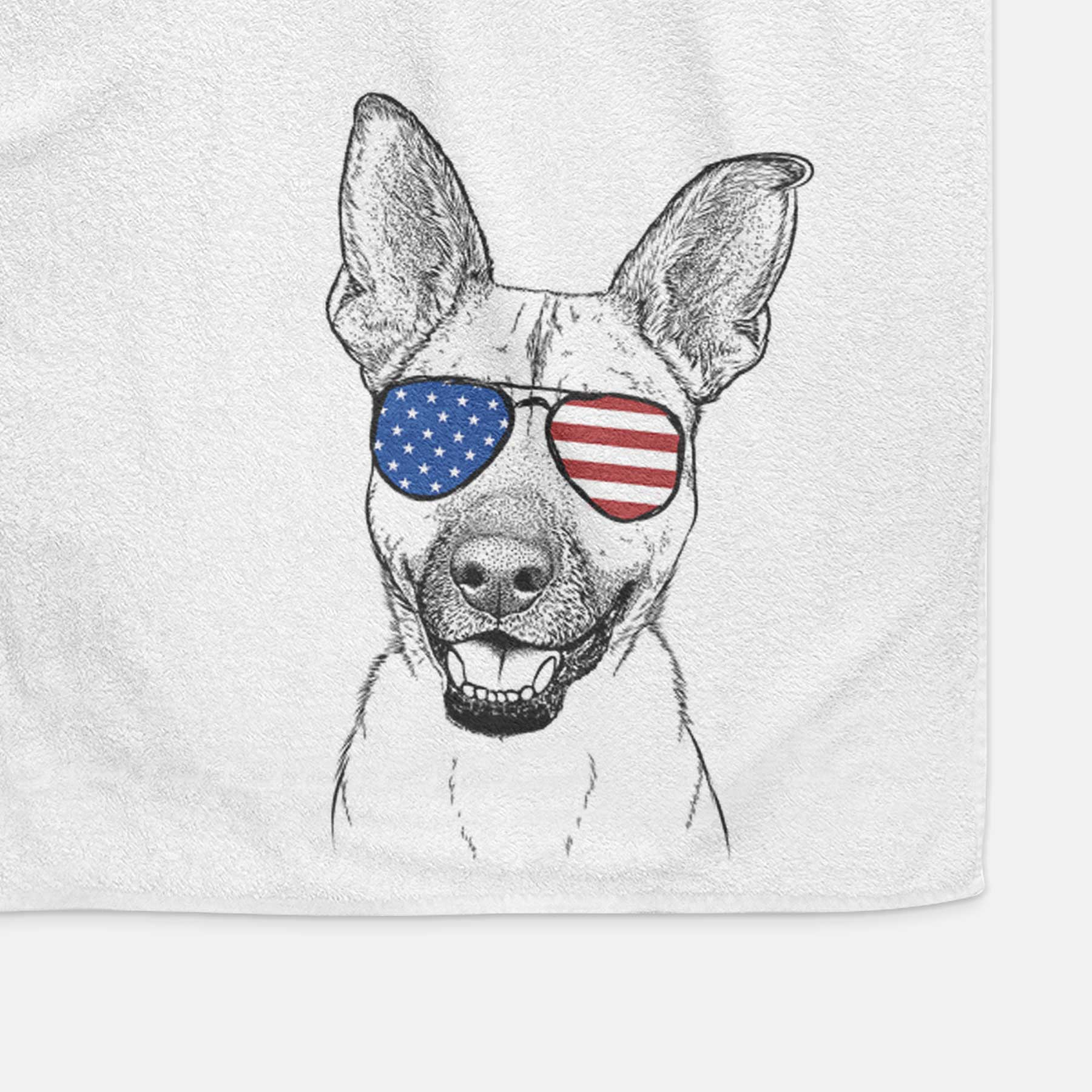 Remus the German Shepherd Mix Decorative Hand Towel