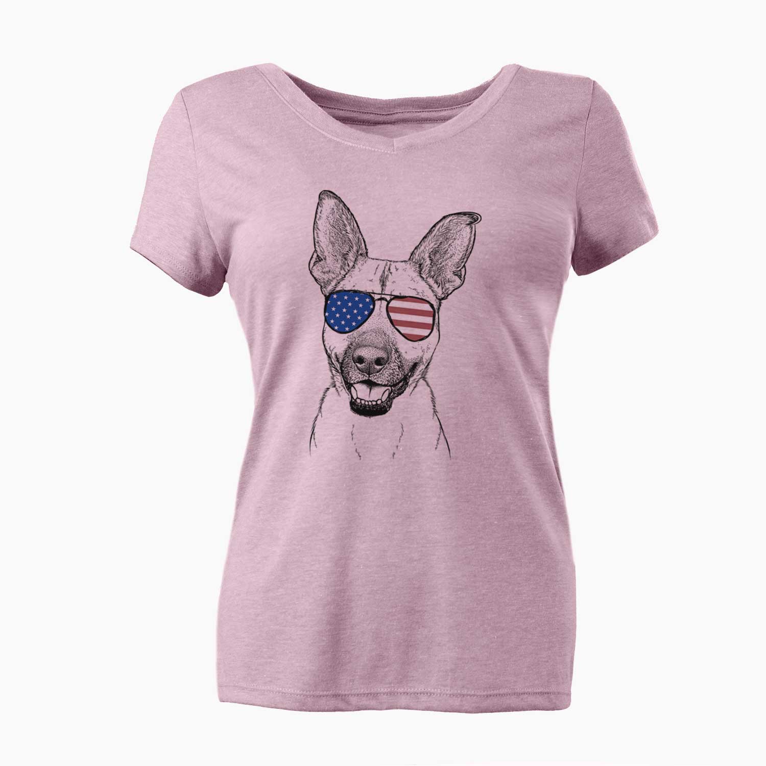 USA Remus the German Shepherd Mix - Women's Perfect V-neck Shirt