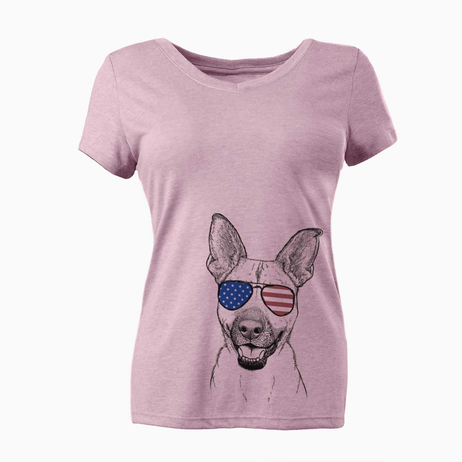 USA Remus the German Shepherd Mix - Women's Perfect V-neck Shirt