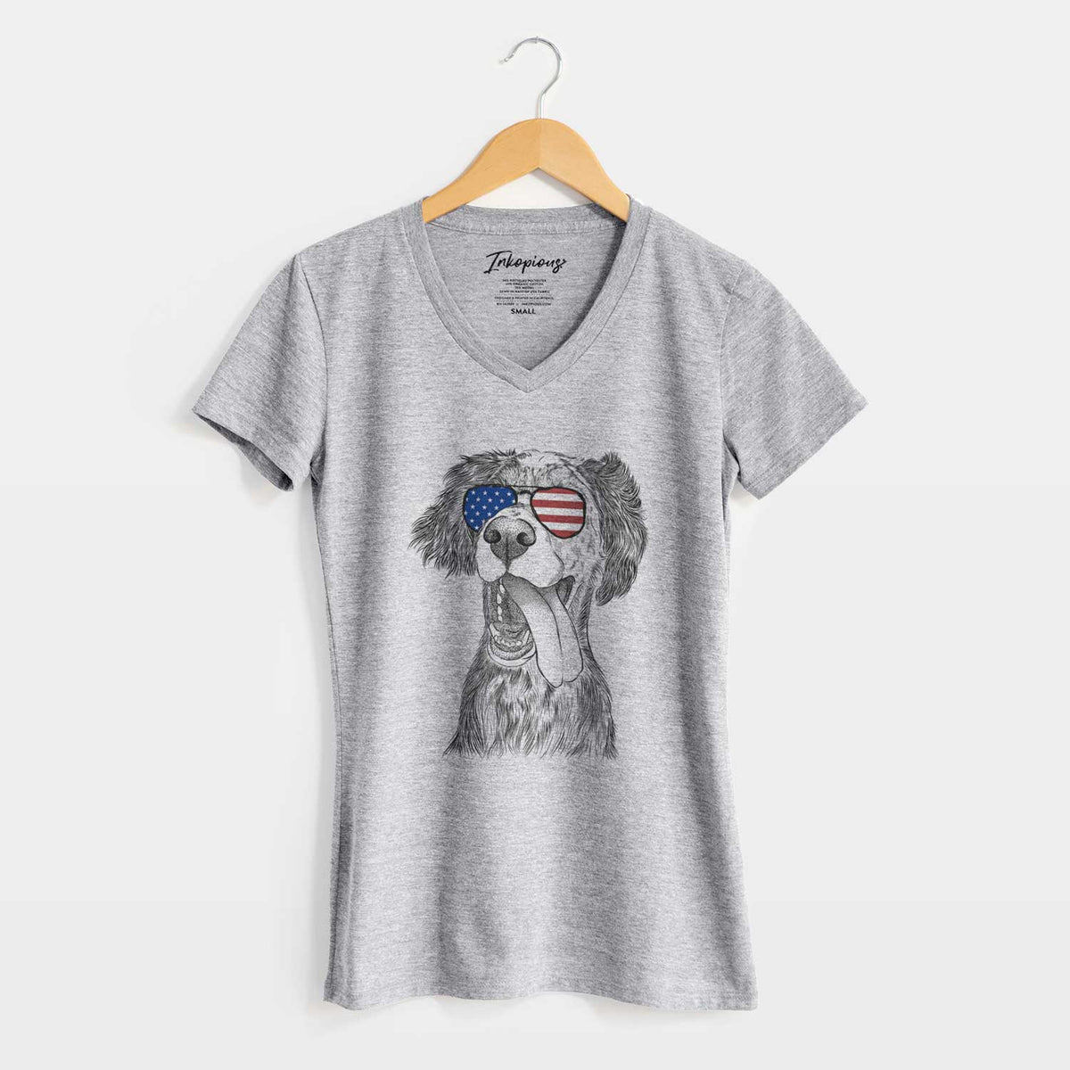 USA Renly the English Setter - Women's Perfect V-neck Shirt