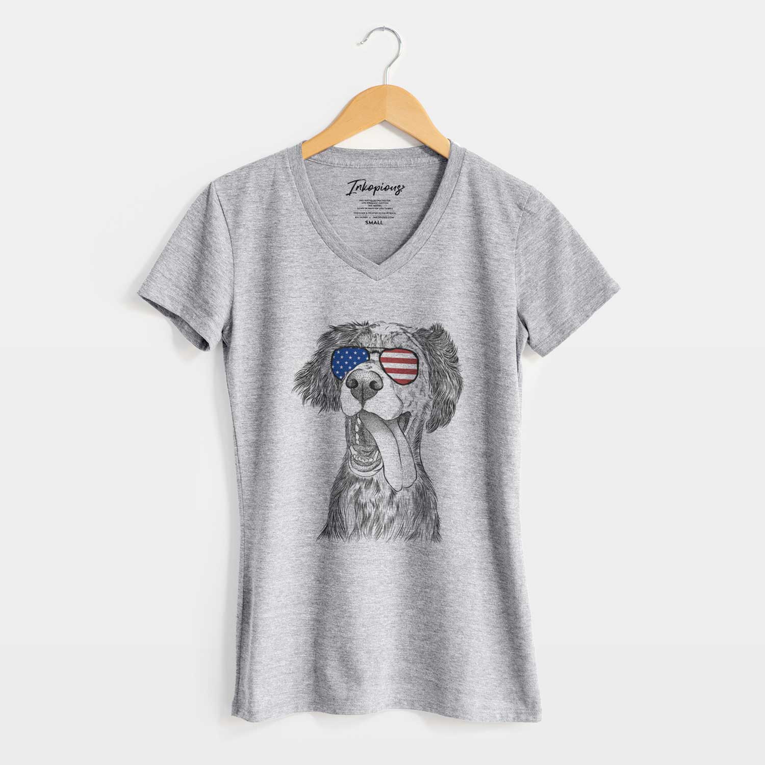 USA Renly the English Setter - Women's Perfect V-neck Shirt
