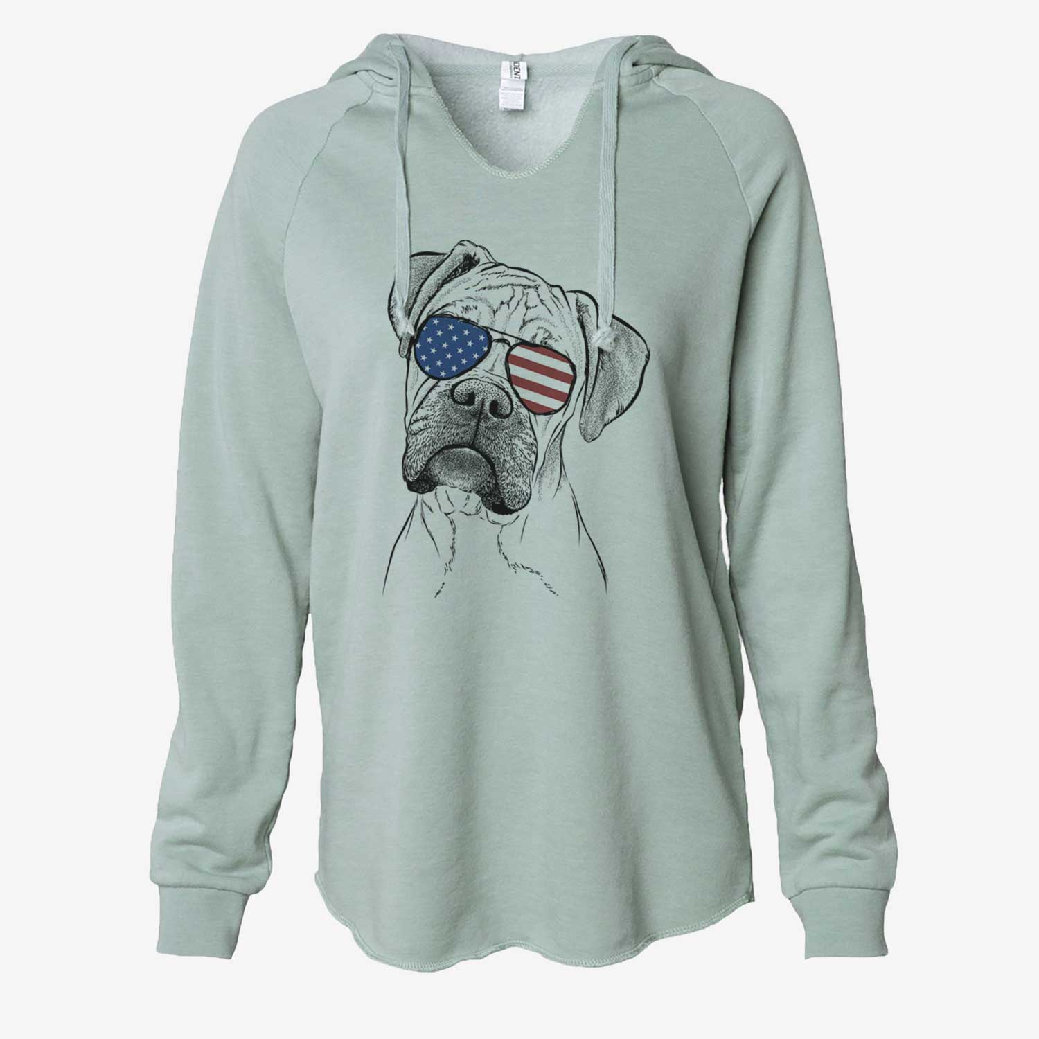 USA Reuby the Boxer - Cali Wave Hooded Sweatshirt