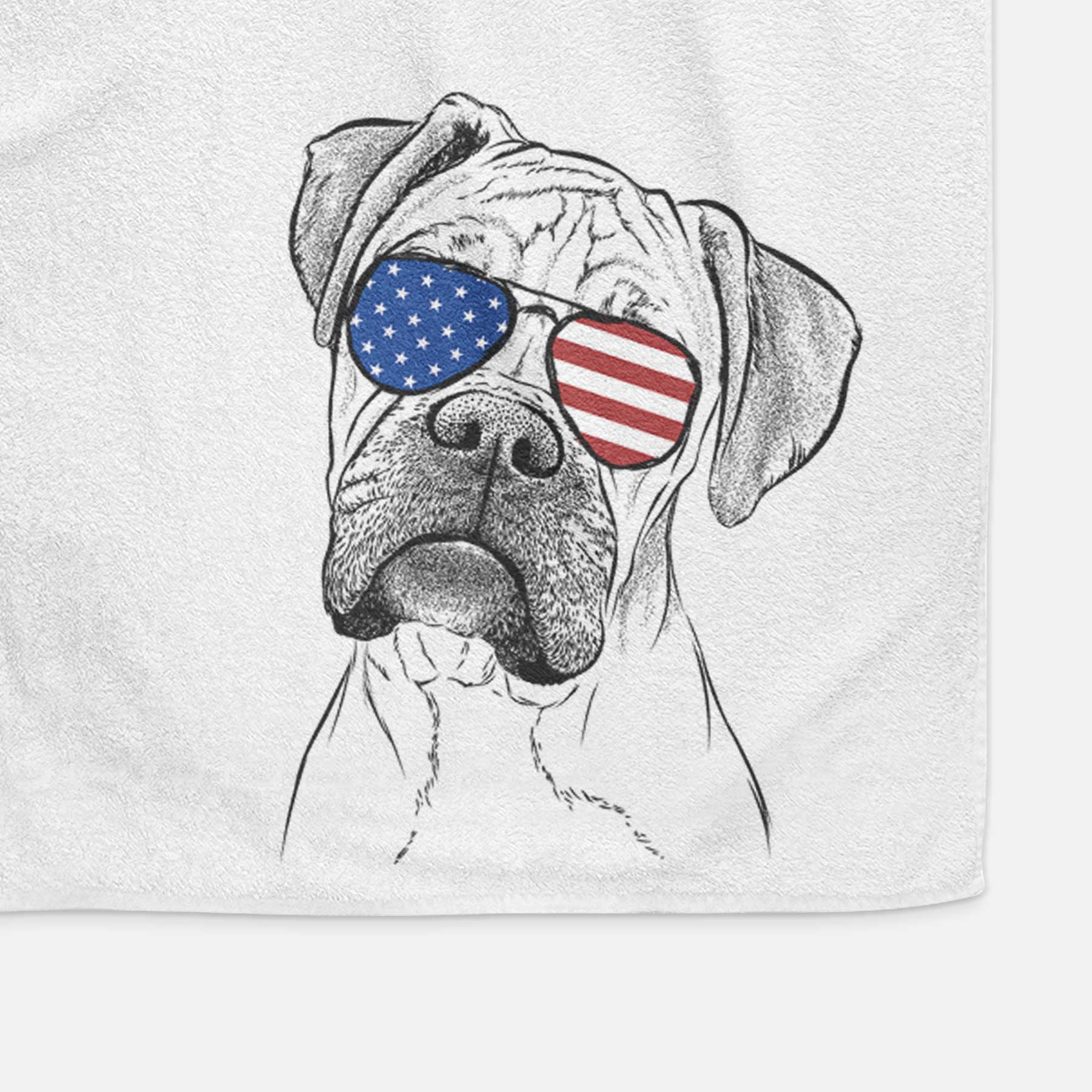 Reuby the Boxer Decorative Hand Towel