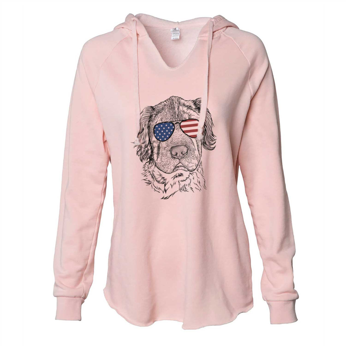 USA Rex the Mini Hippo - Cali Wave Hooded Sweatshirt