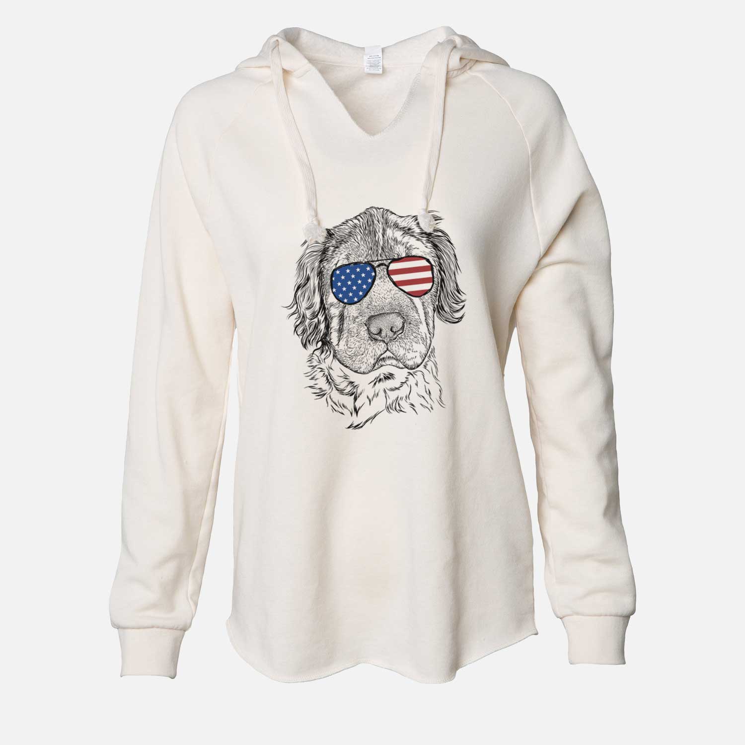 USA Rex the Mini Hippo - Cali Wave Hooded Sweatshirt