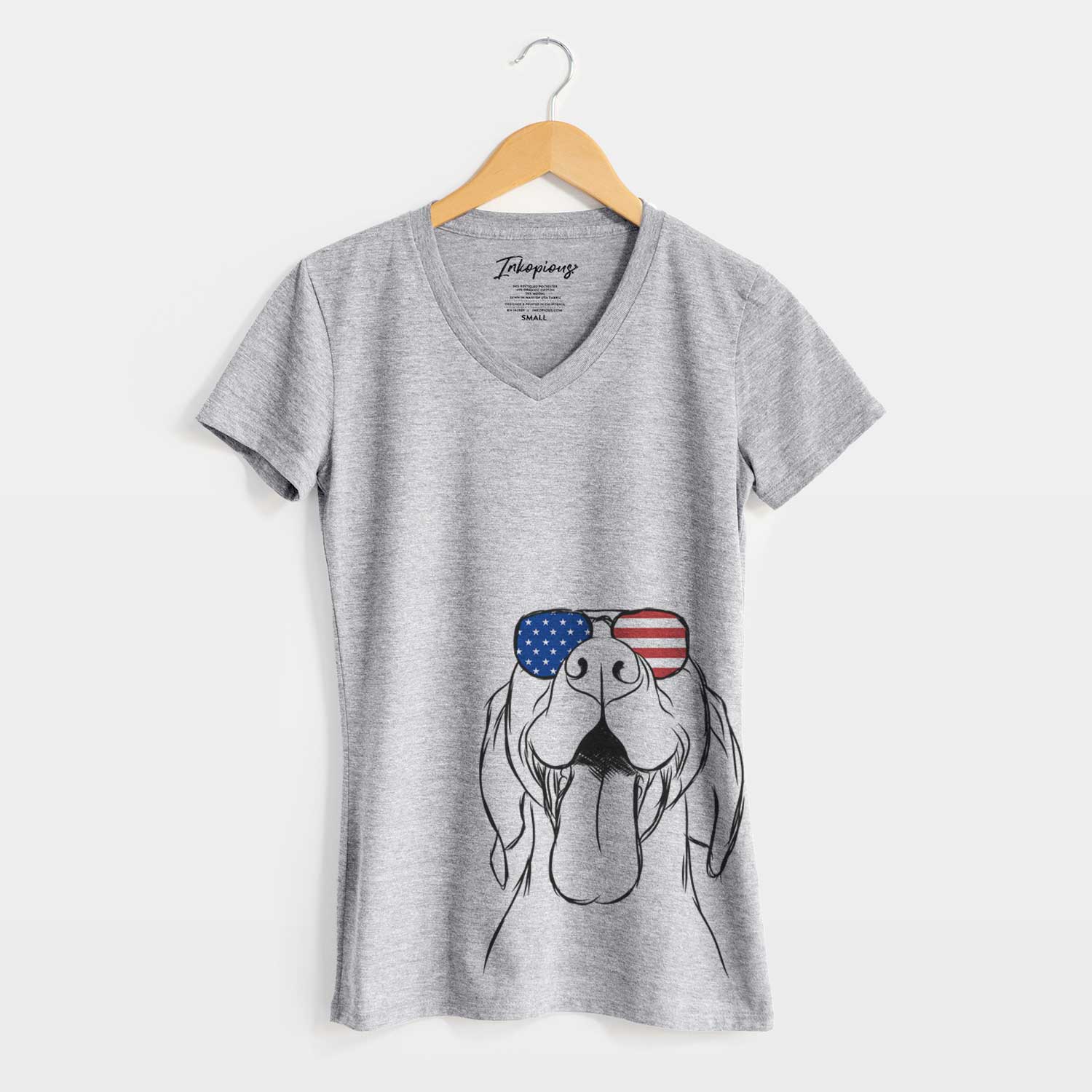 USA Rhys the Vizsla - Women's Perfect V-neck Shirt