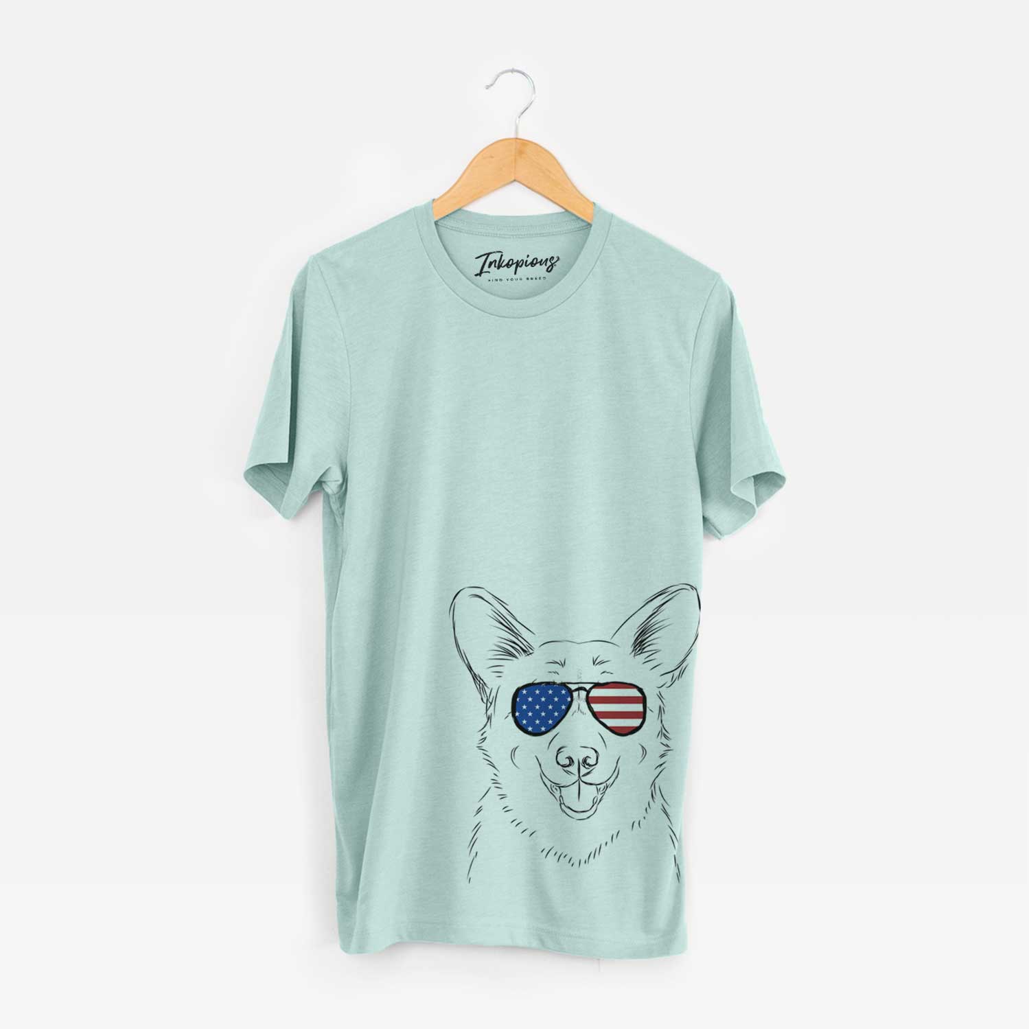 USA Ricco the Corgi - Unisex Crewneck