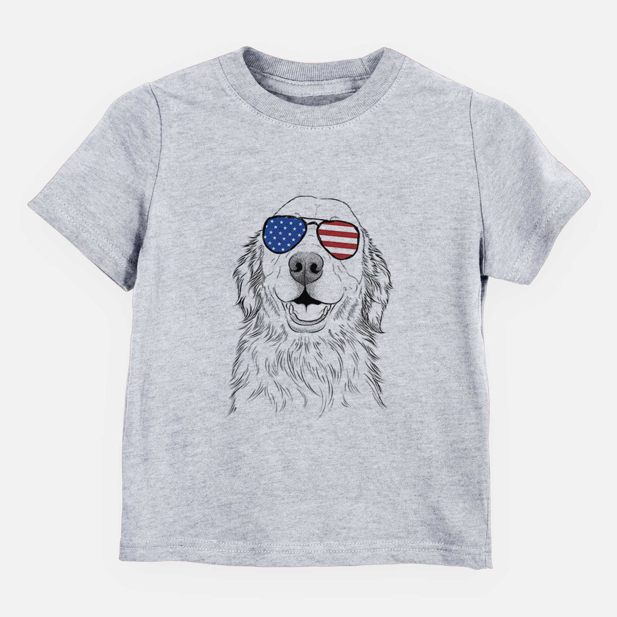 USA Ridge the Golden Retriever - Kids/Youth/Toddler Shirt