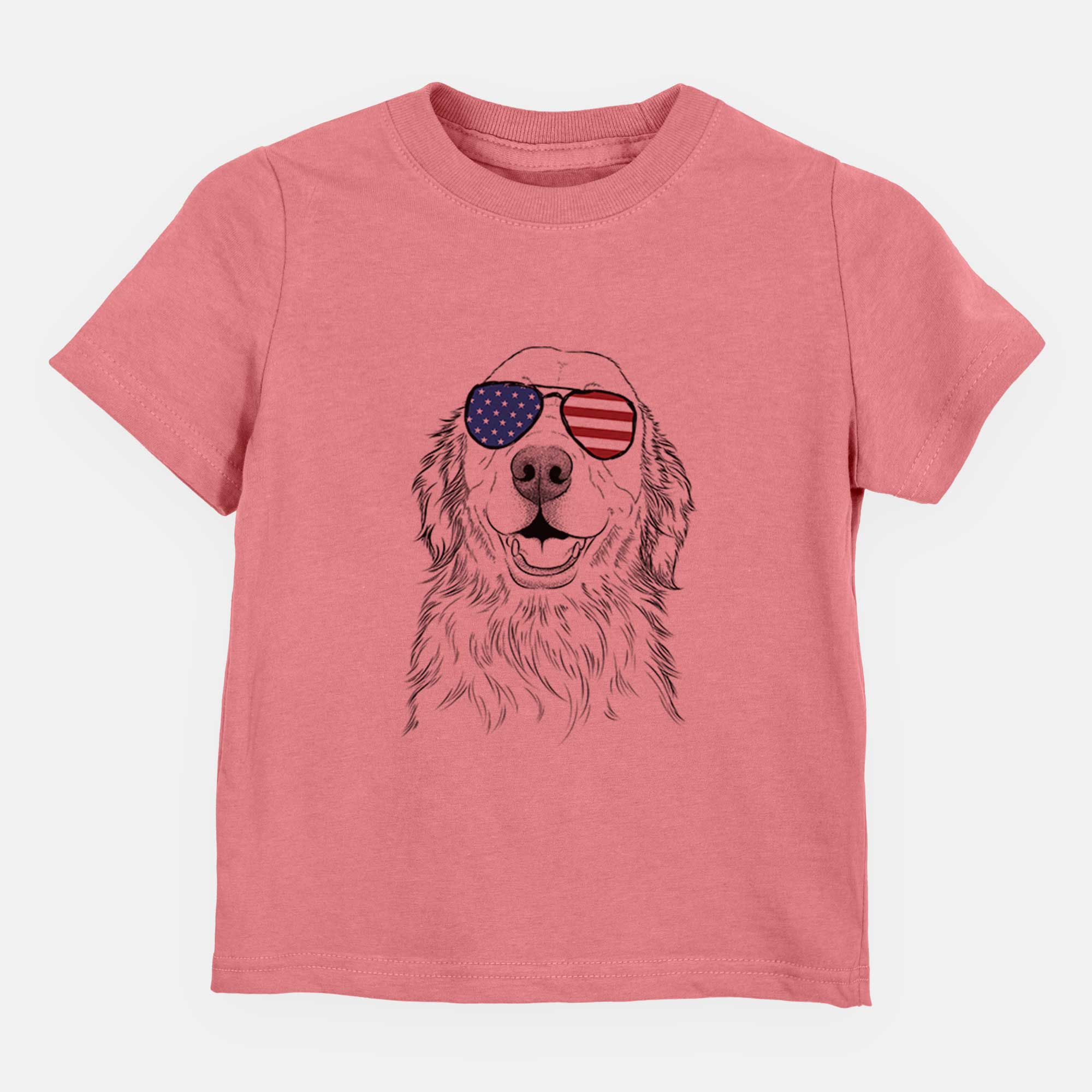 USA Ridge the Golden Retriever - Kids/Youth/Toddler Shirt