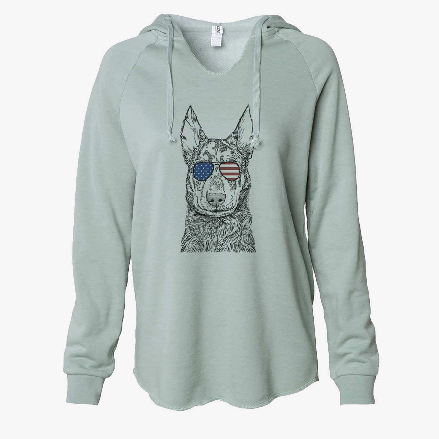 USA Riggs the Beauceron - Cali Wave Hooded Sweatshirt