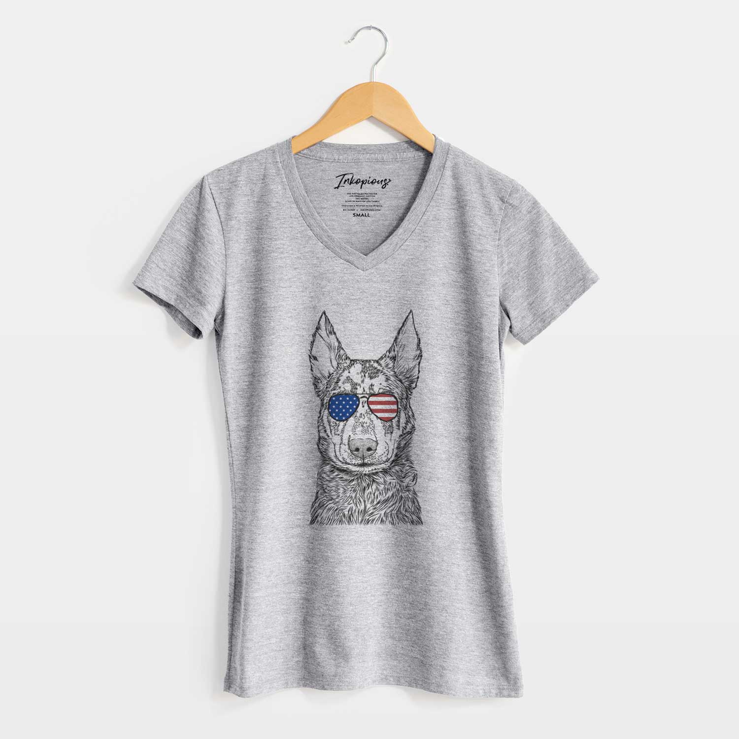 USA Riggs the Beauceron - Women's Perfect V-neck Shirt