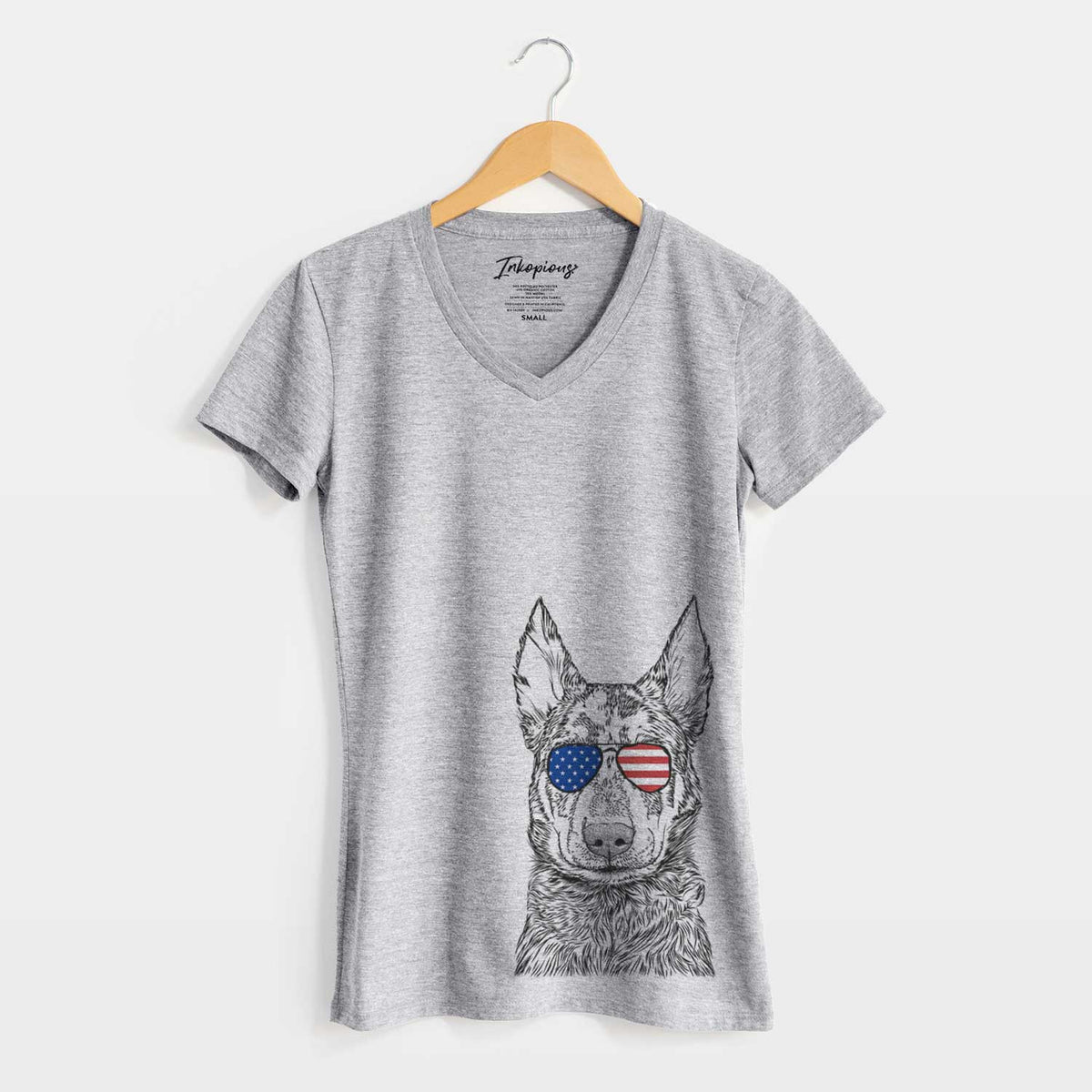 USA Riggs the Beauceron - Women's Perfect V-neck Shirt