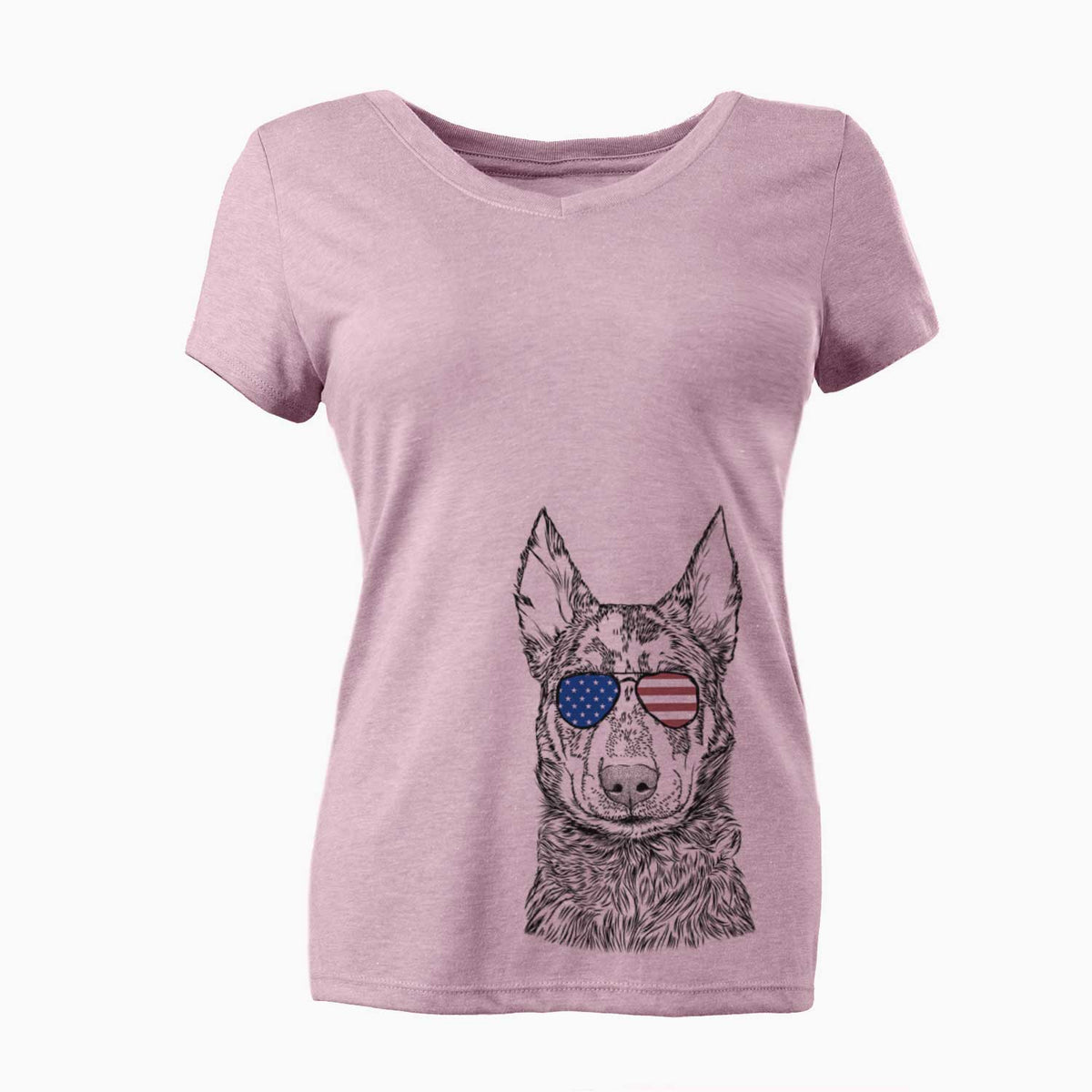 USA Riggs the Beauceron - Women's Perfect V-neck Shirt