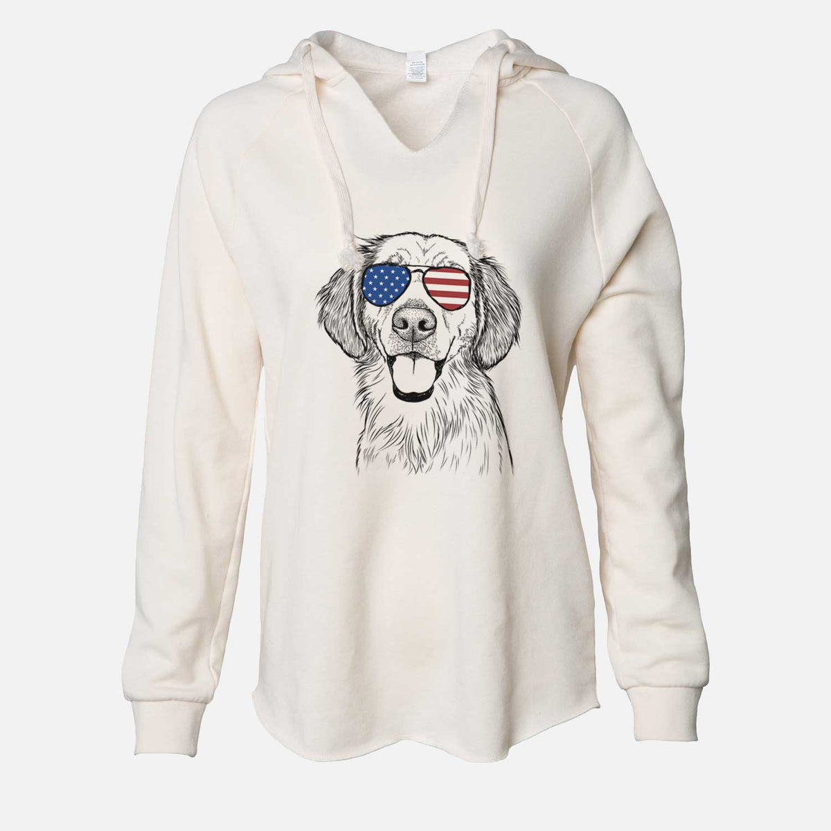 USA Riley the Golden Retriever - Cali Wave Hooded Sweatshirt
