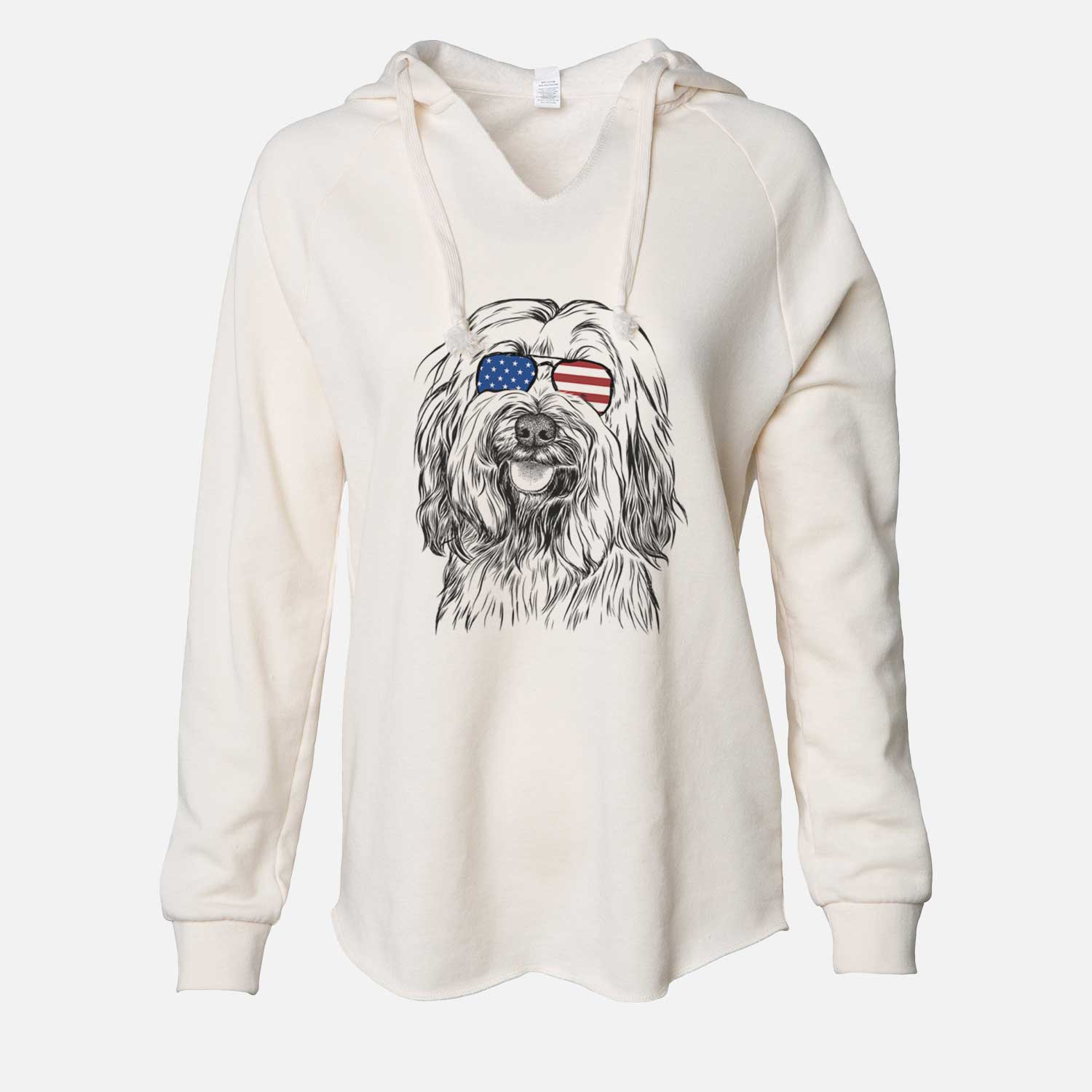 USA Rime the Tibetan Terrier - Cali Wave Hooded Sweatshirt