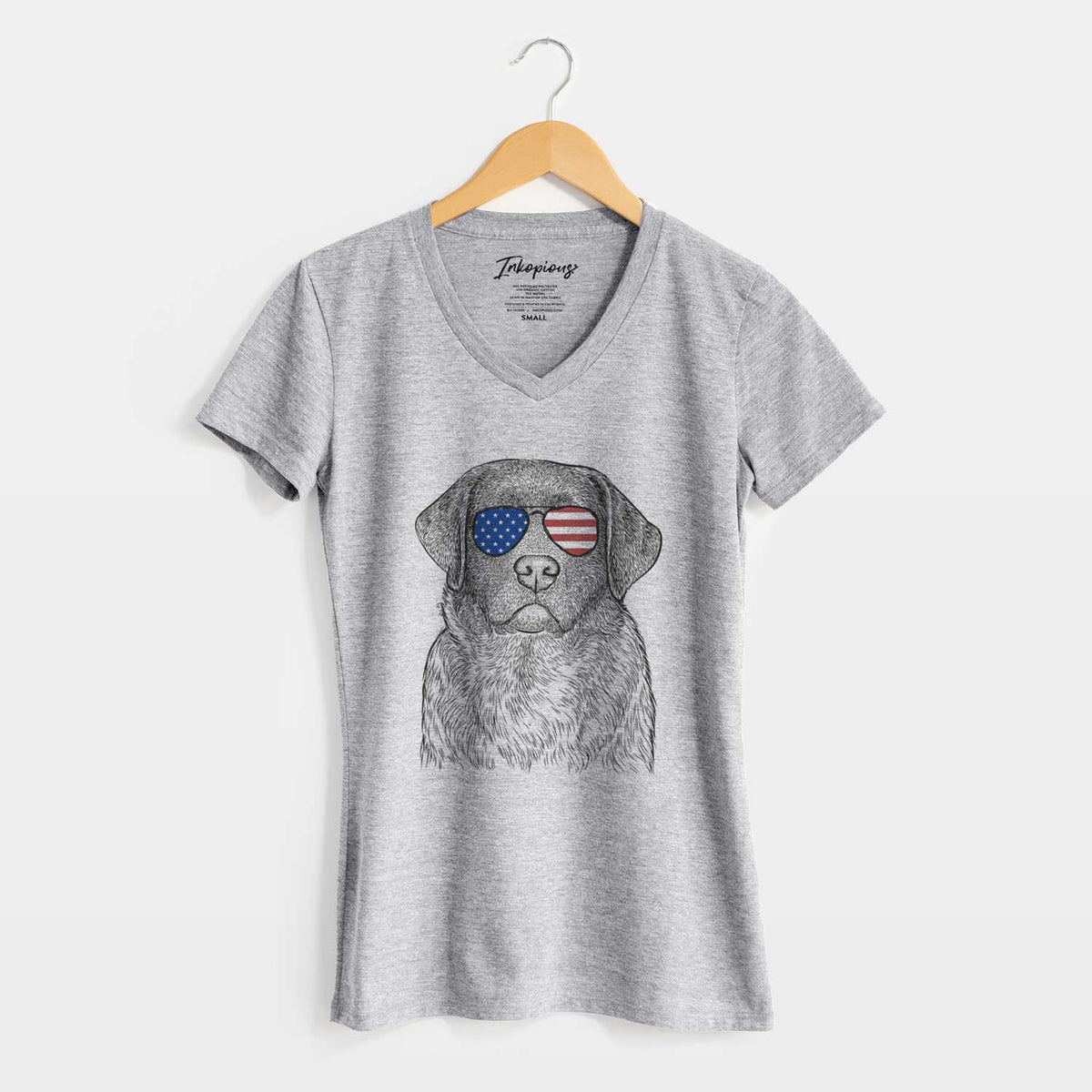 USA River the English Labrador Retriever - Women&#39;s Perfect V-neck Shirt