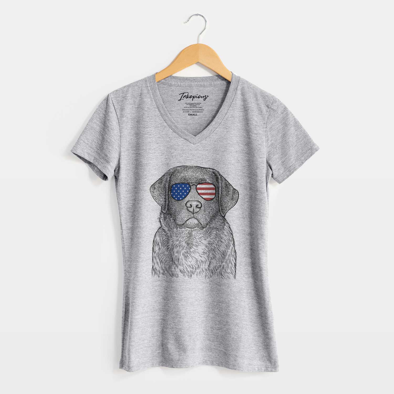 USA River the English Labrador Retriever - Women's Perfect V-neck Shirt