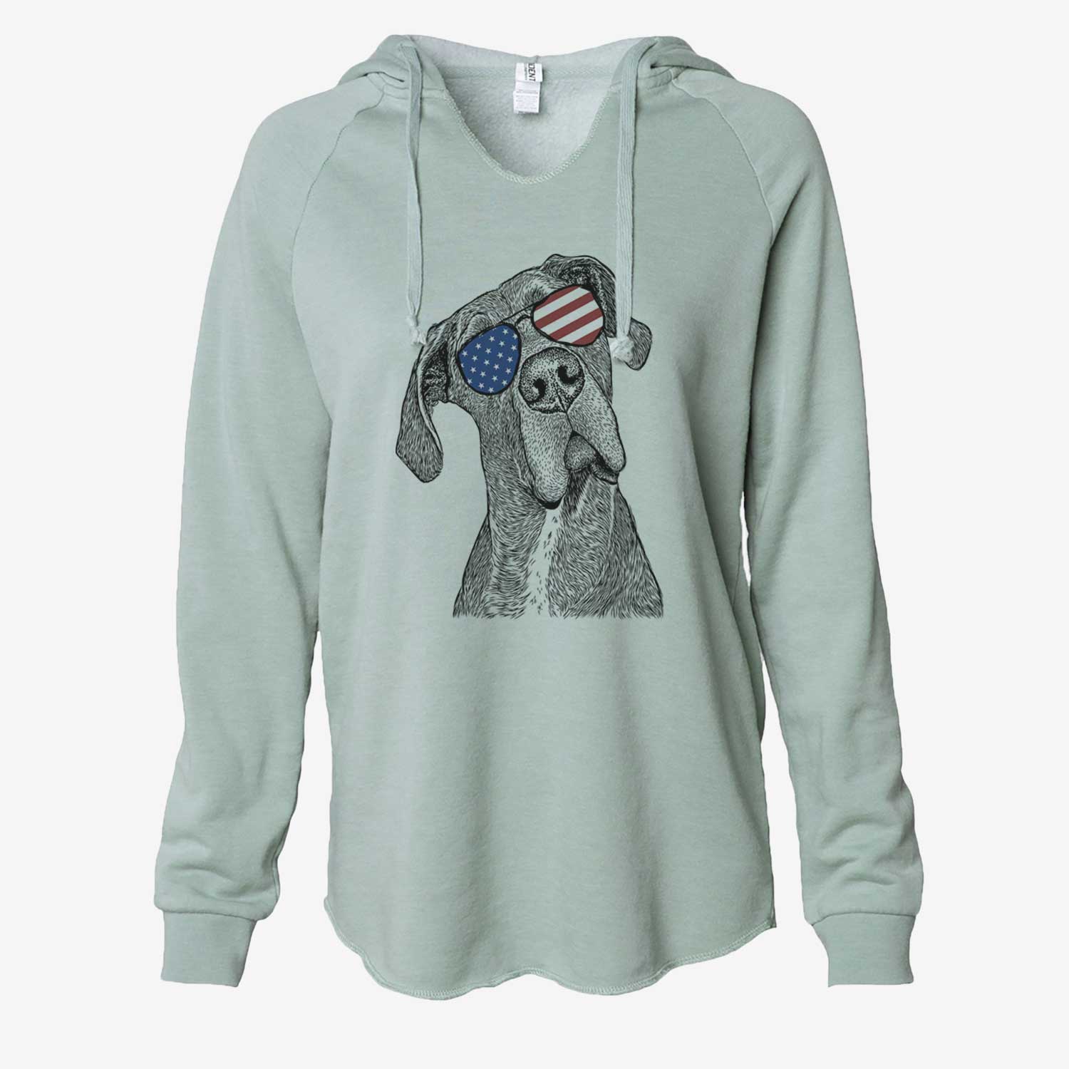 USA River the Great Dane - Cali Wave Hooded Sweatshirt