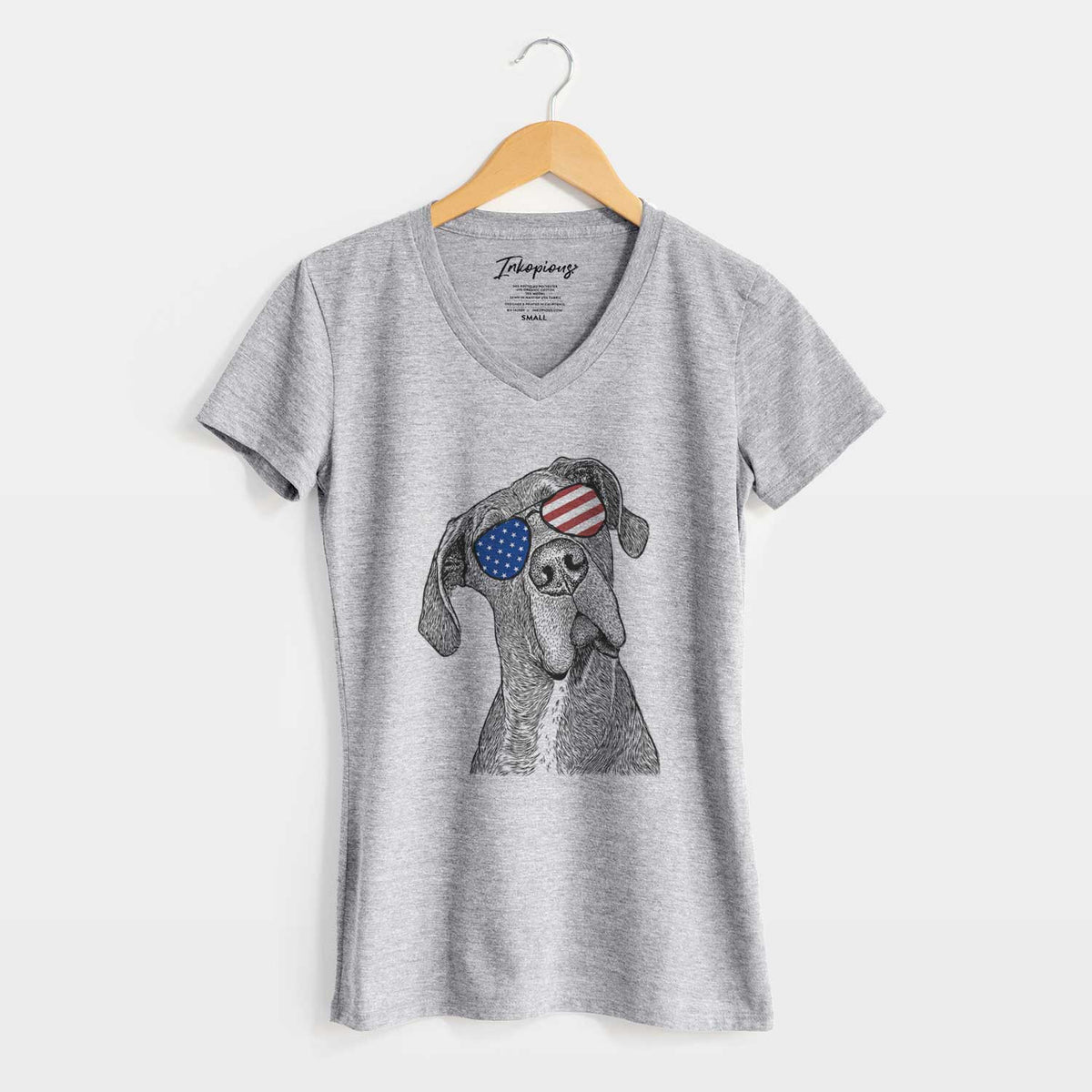 USA River the Great Dane - Women&#39;s Perfect V-neck Shirt