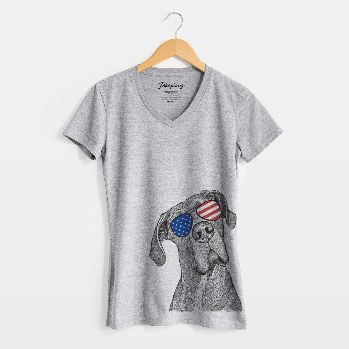 USA River the Great Dane - Women's Perfect V-neck Shirt