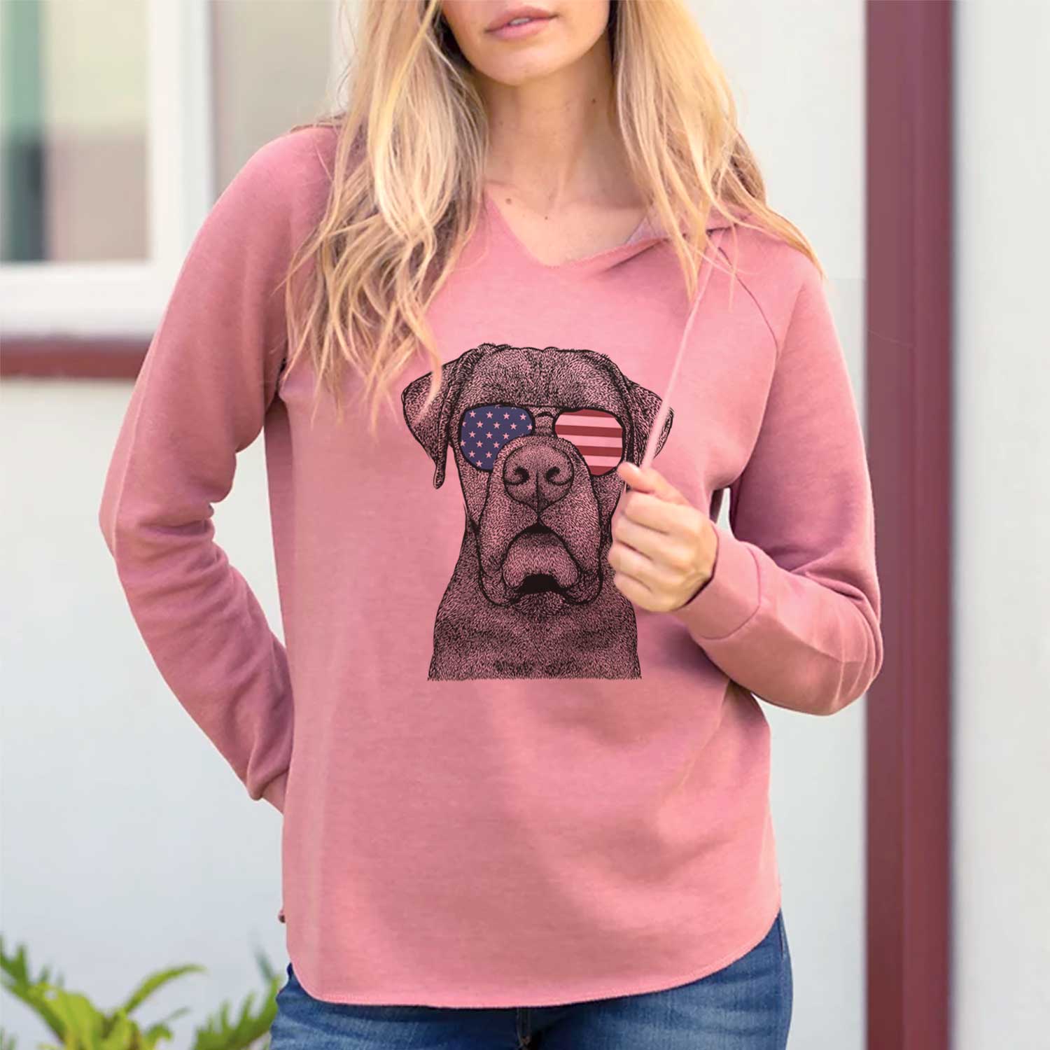 USA Rocco the Cane Corso - Cali Wave Hooded Sweatshirt