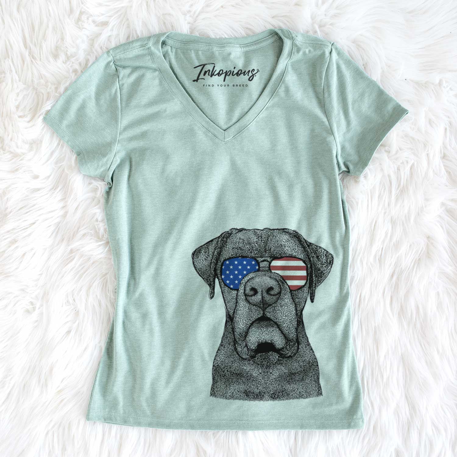 USA Rocco the Cane Corso - Women's Perfect V-neck Shirt