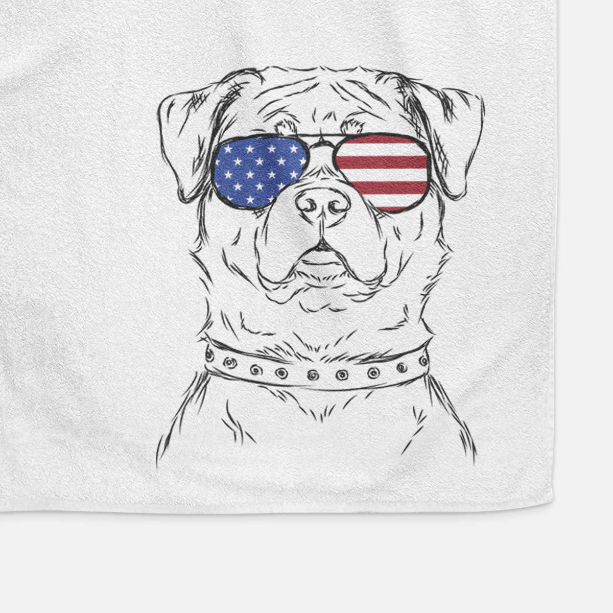 Rocky the Rottweiler Decorative Hand Towel