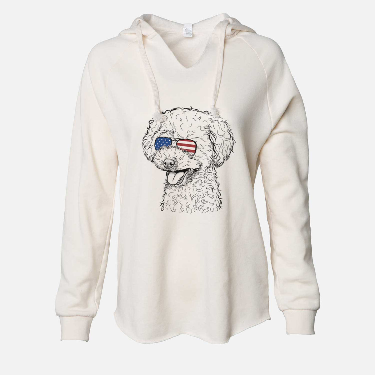 USA Rocky the Teacup Poodle - Cali Wave Hooded Sweatshirt