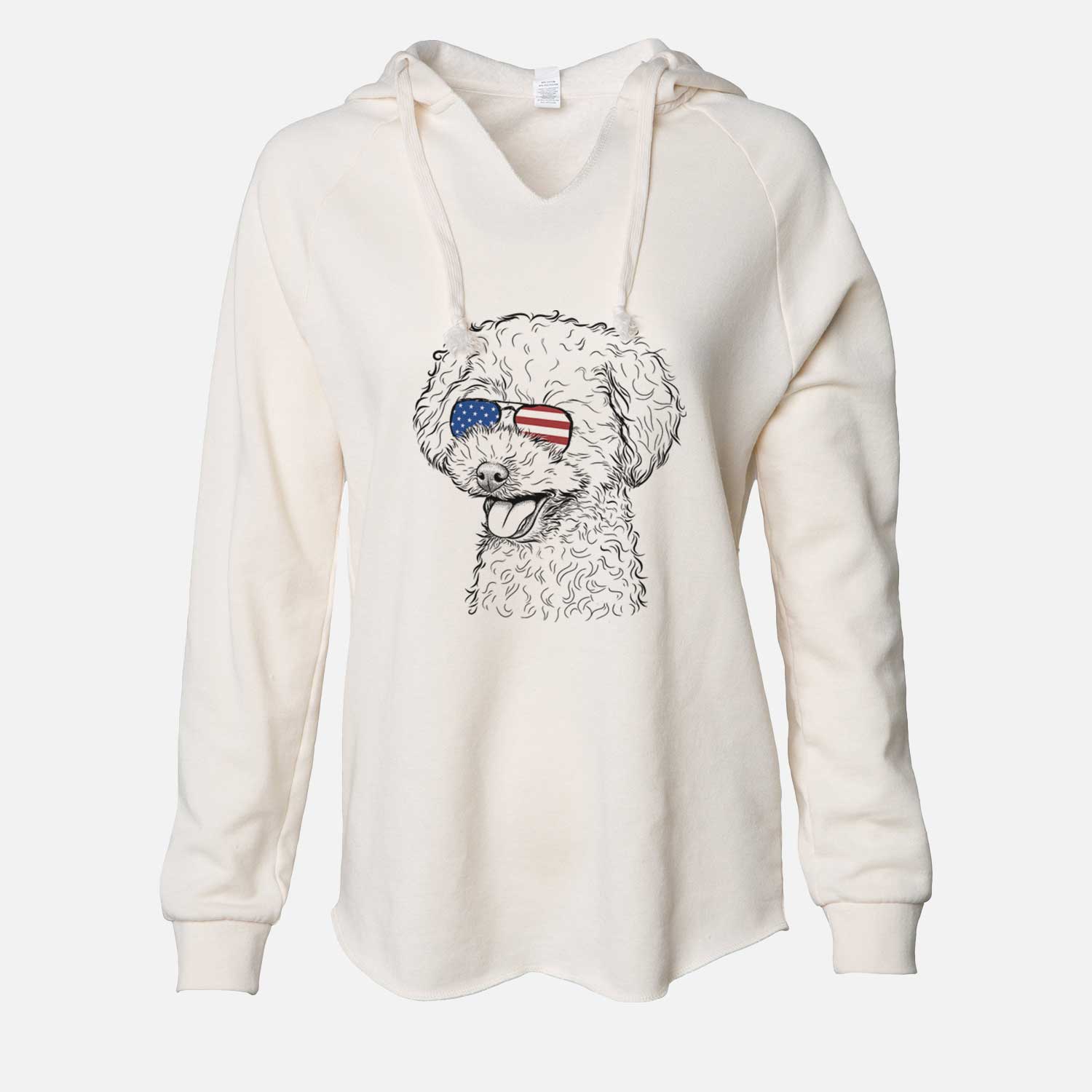 USA Rocky the Teacup Poodle - Cali Wave Hooded Sweatshirt