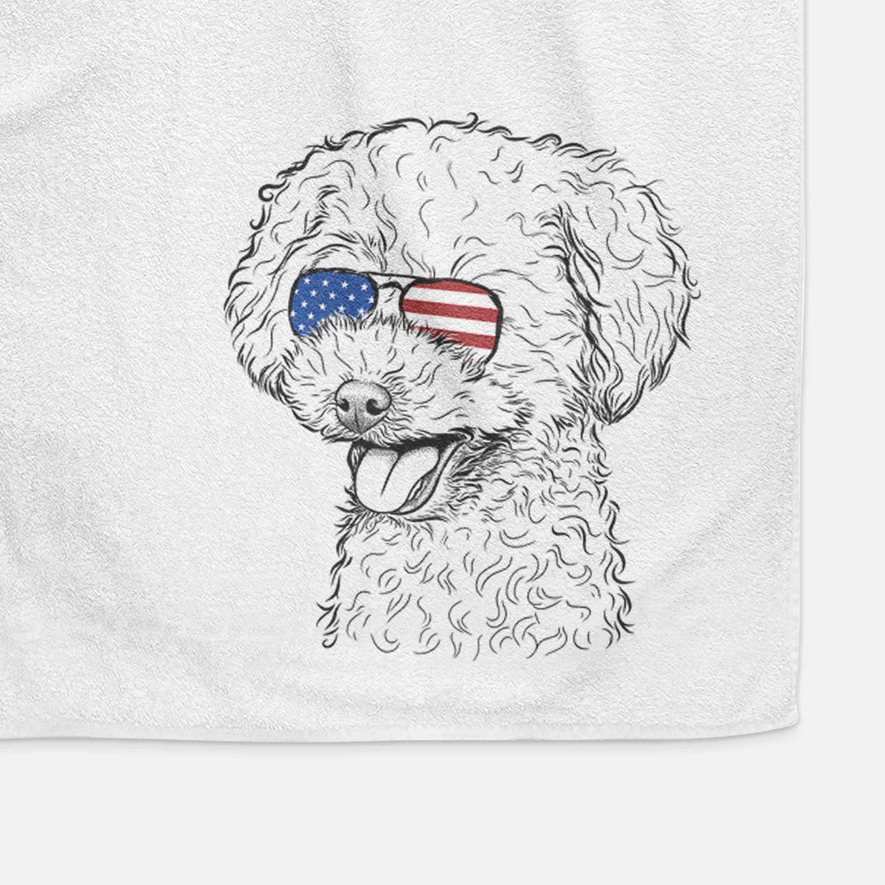 Rocky the Teacup Poodle Decorative Hand Towel