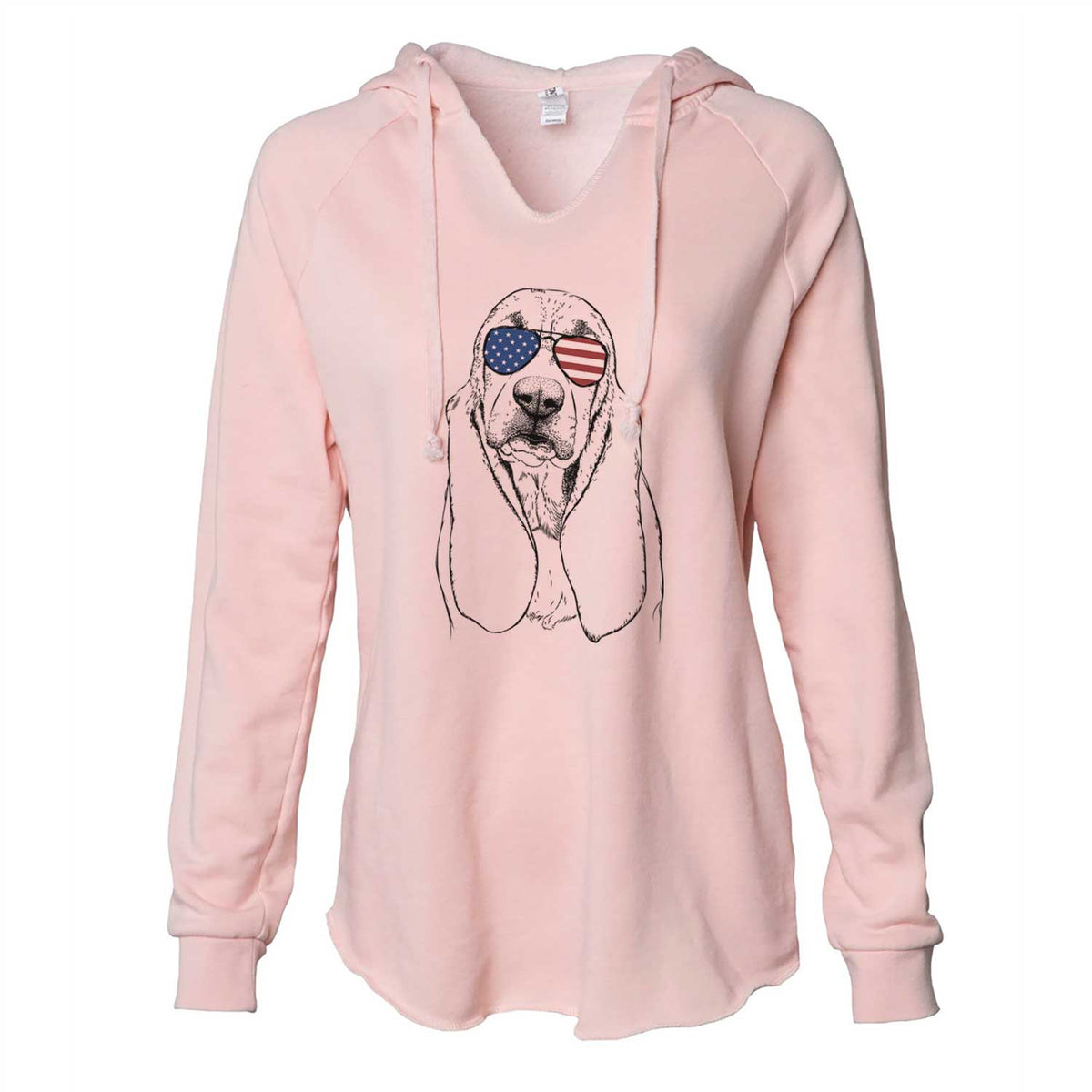 USA Rolo the Basset Hound - Cali Wave Hooded Sweatshirt