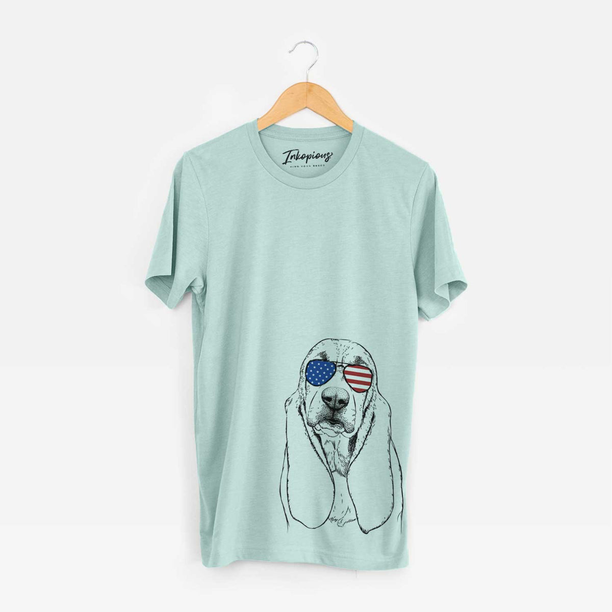 USA Rolo the Basset Hound - Unisex Crewneck