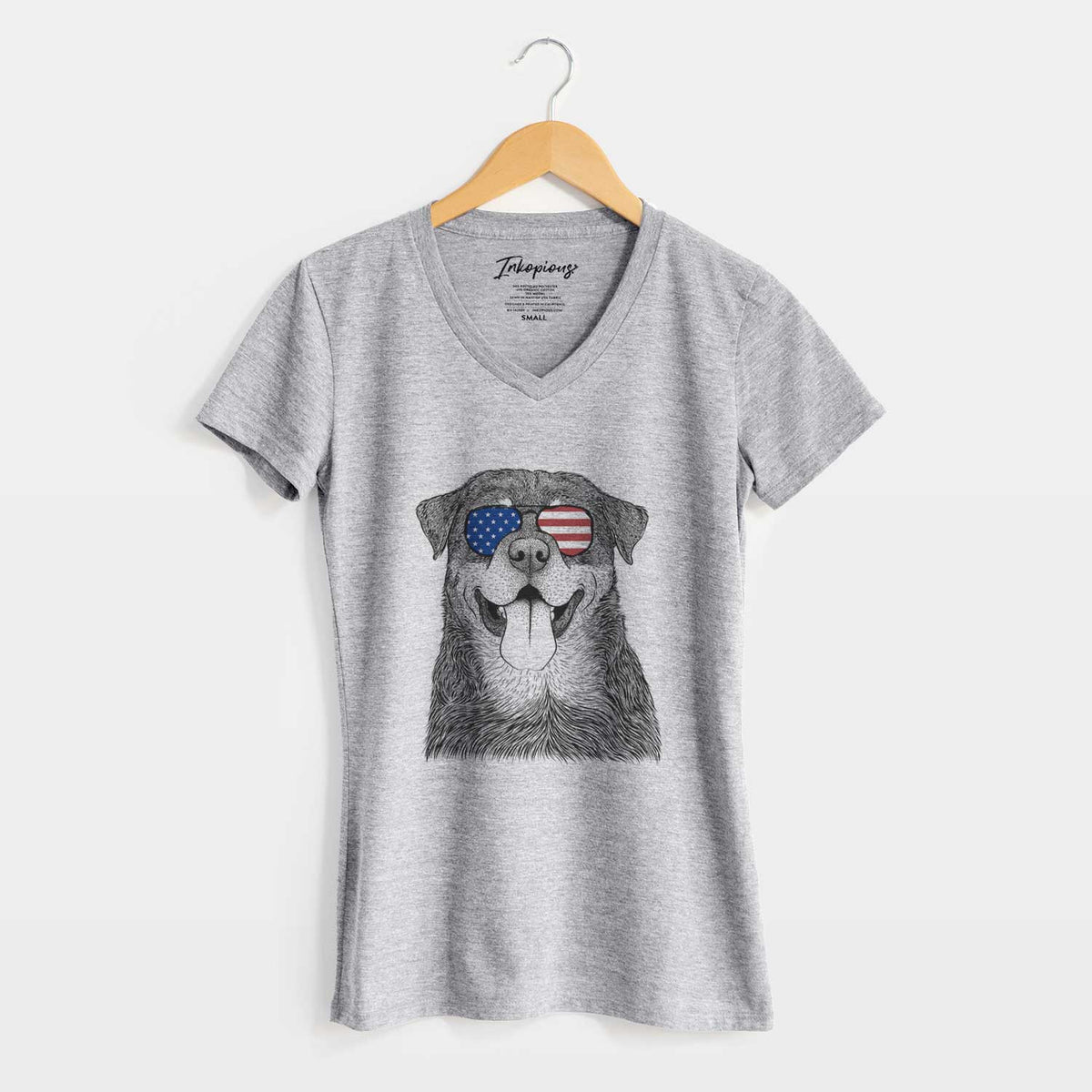 USA Romeo the Rottweiler - Women&#39;s Perfect V-neck Shirt