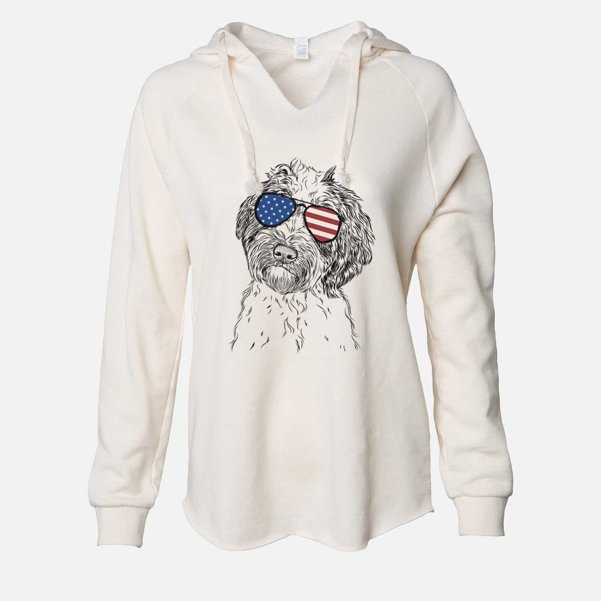 USA Rooney the Aussiedoodle - Cali Wave Hooded Sweatshirt