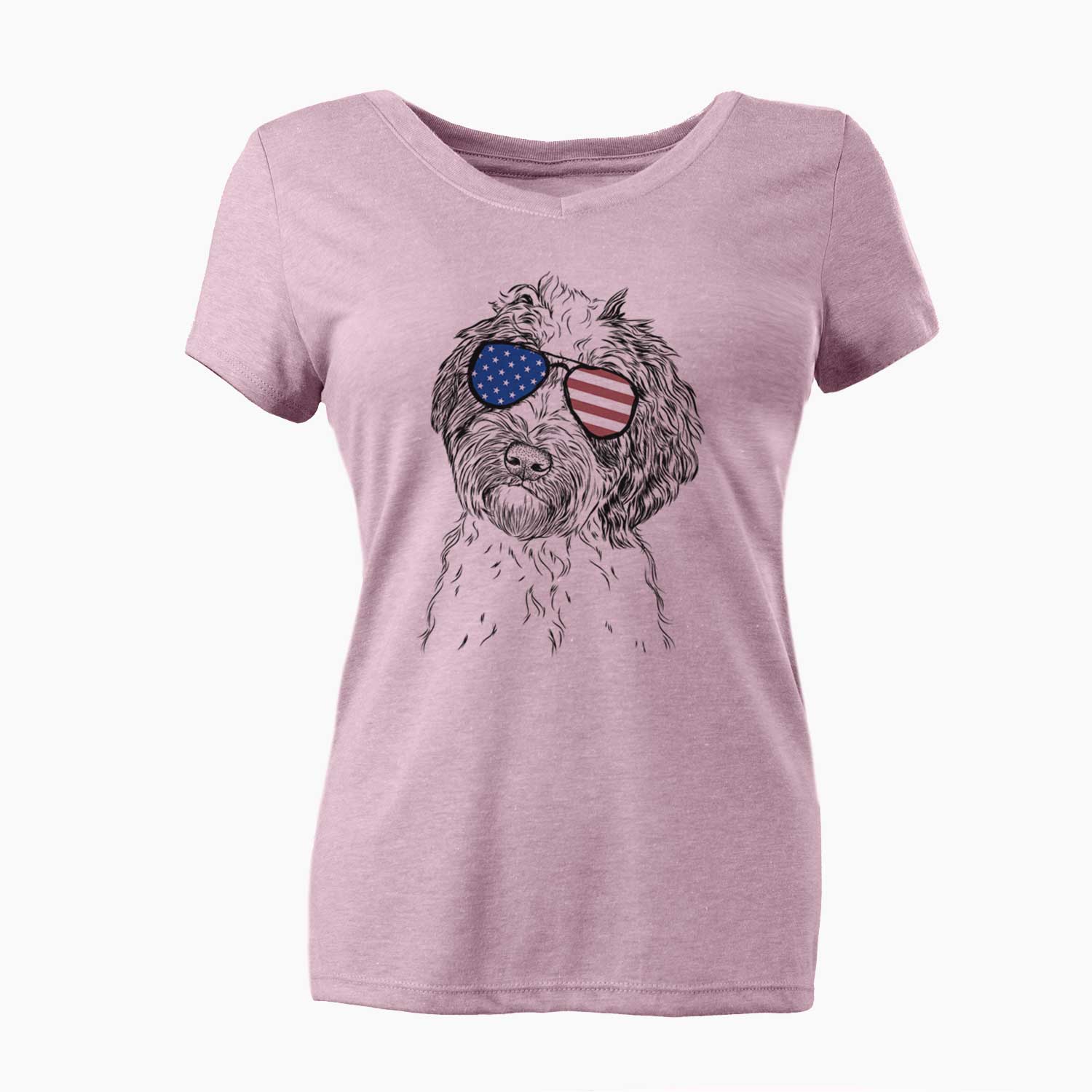 USA Rooney the Aussiedoodle - Women's Perfect V-neck Shirt